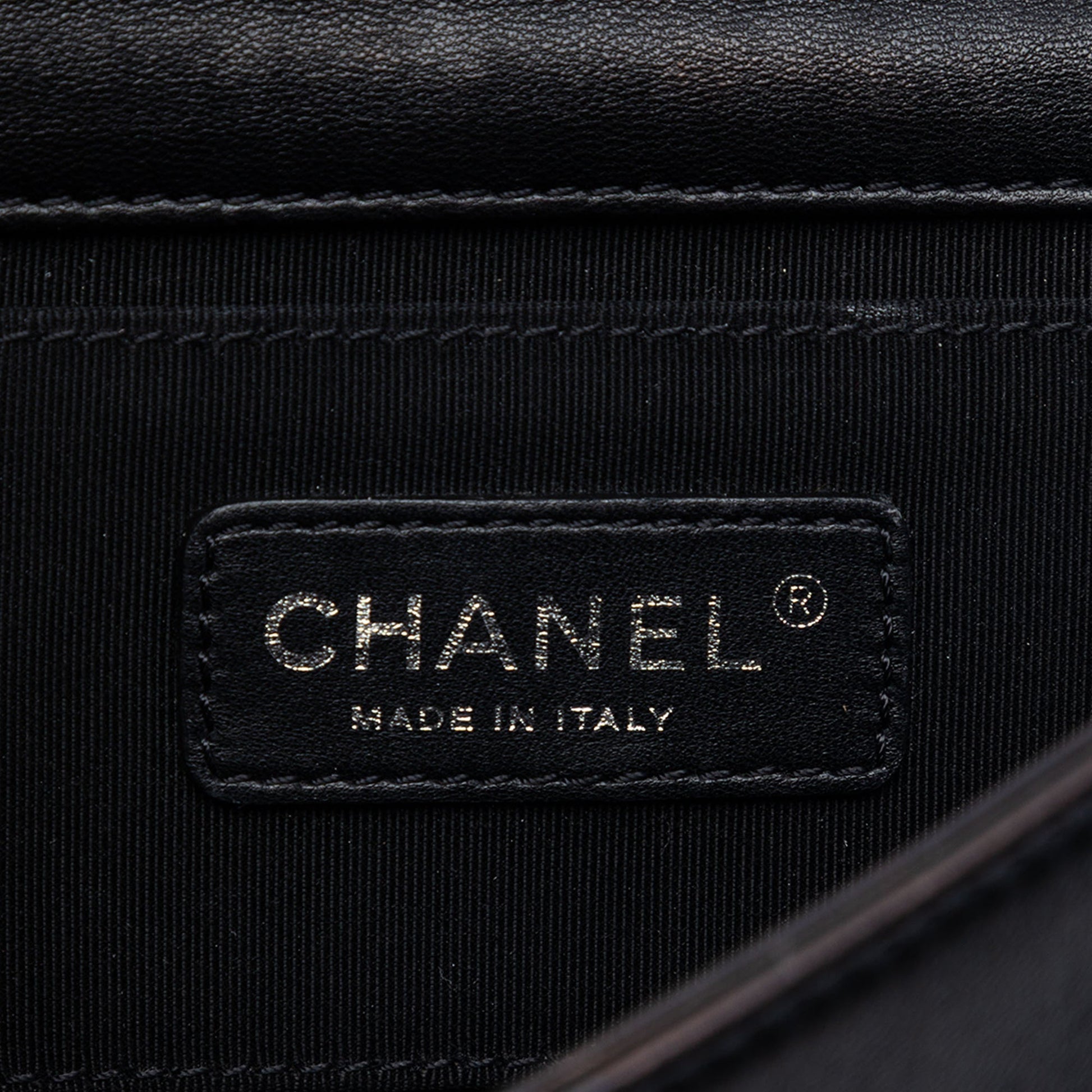 Chanel Patent and Acrylic Crystal Embellished Boy Brick Horizontal Flap