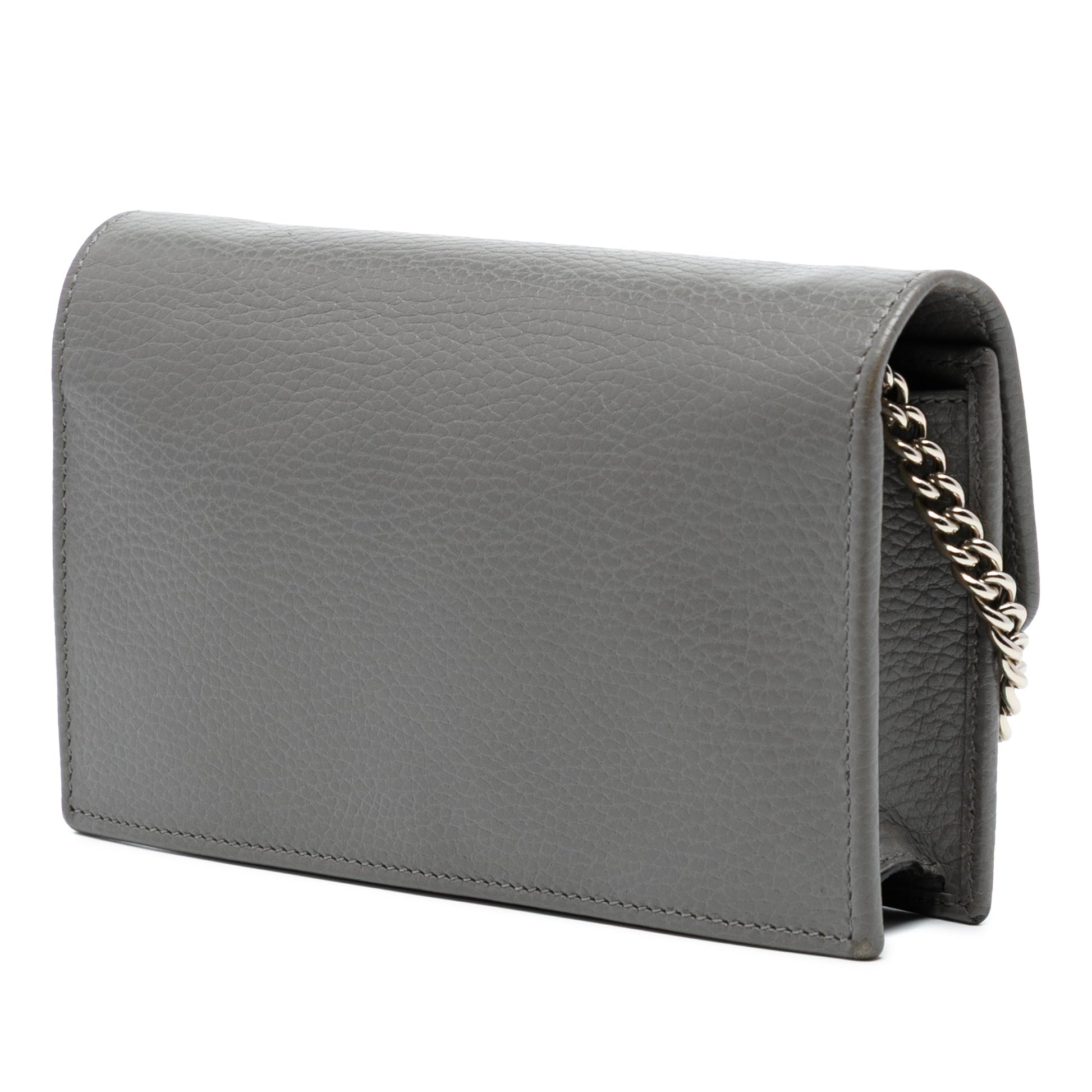 Gucci Interlocking G Dollar Calfskin Wallet on Chain