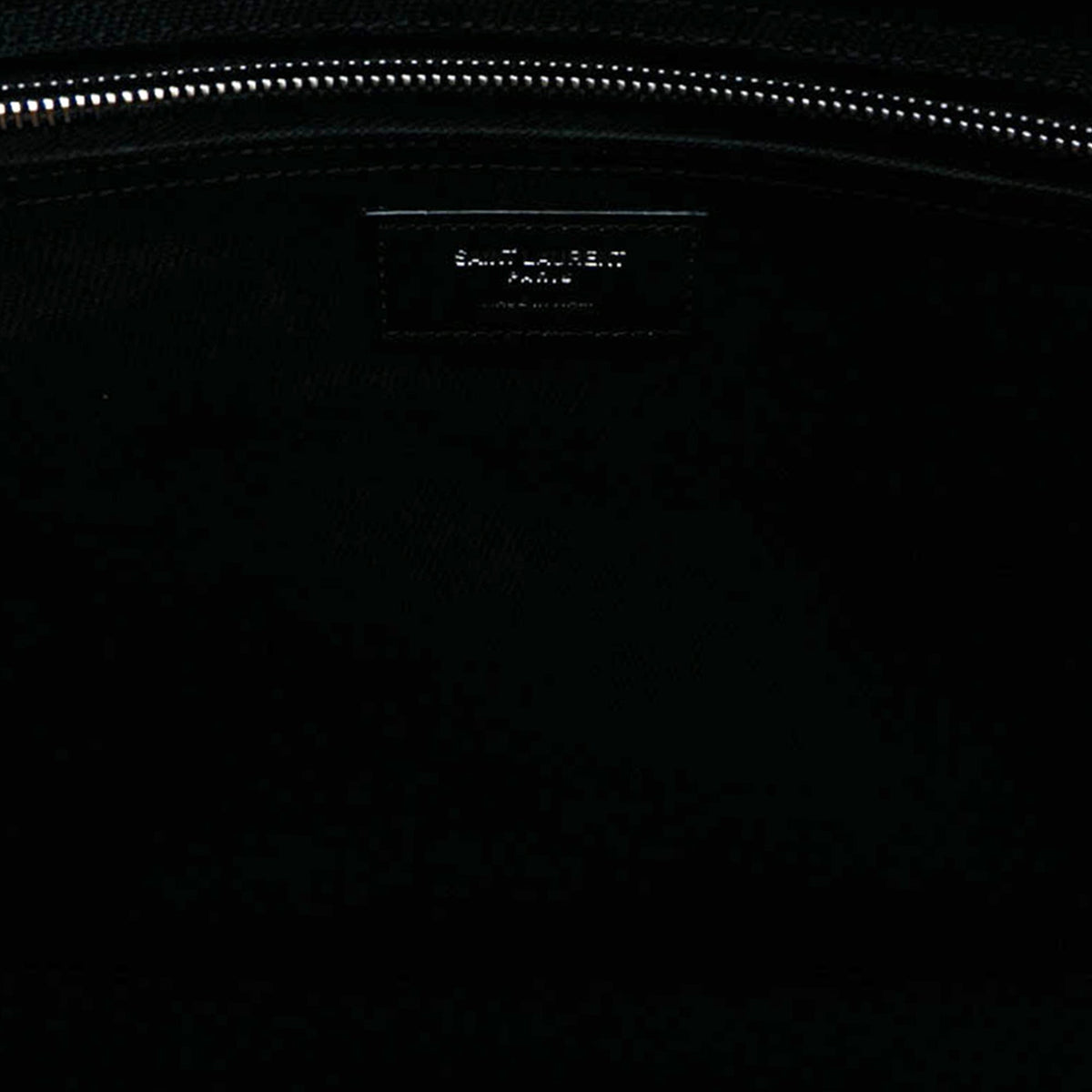 Saint Laurent Large Canvas Rive Gauche Tote — Black
