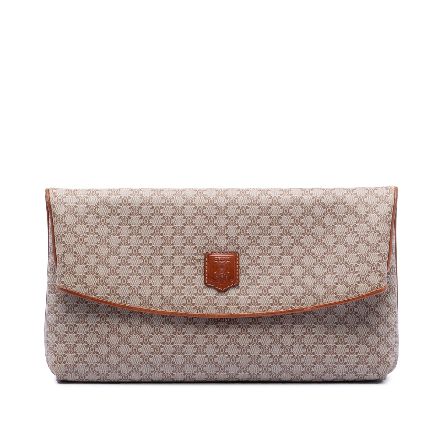 Celine Macadam Coated Canvas Clutch
