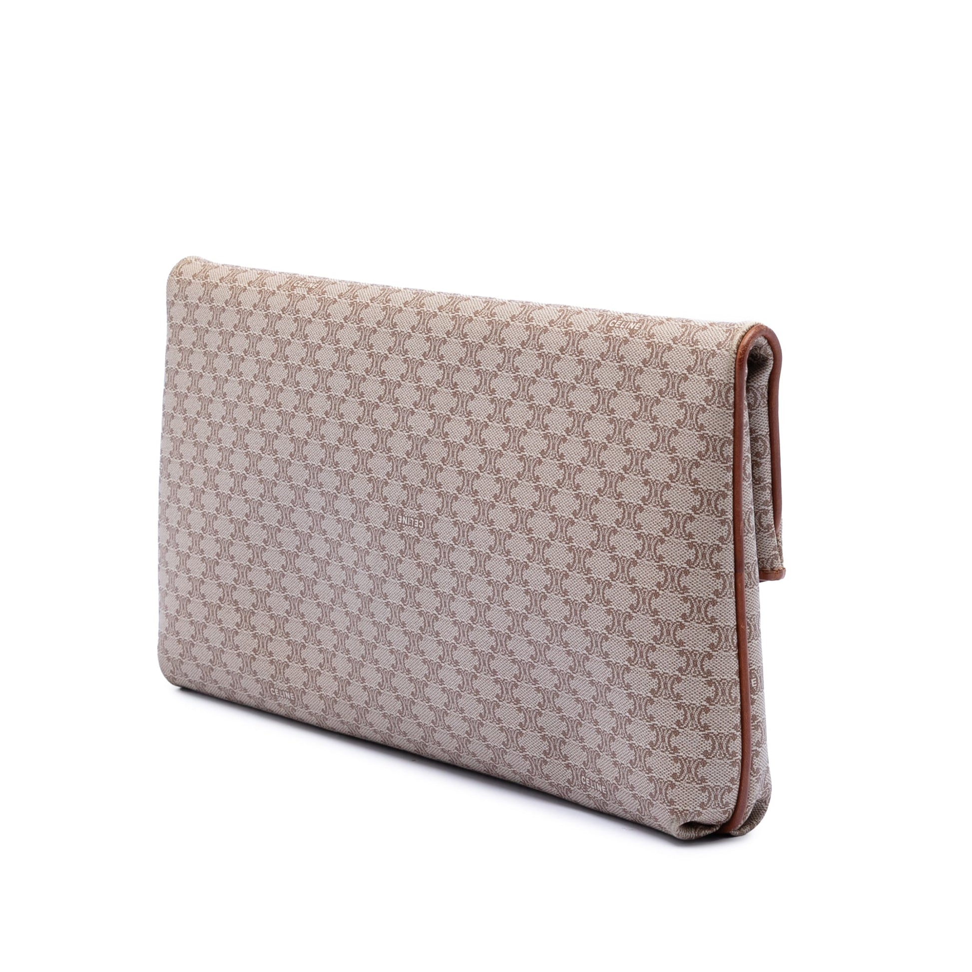 Celine Macadam Coated Canvas Clutch