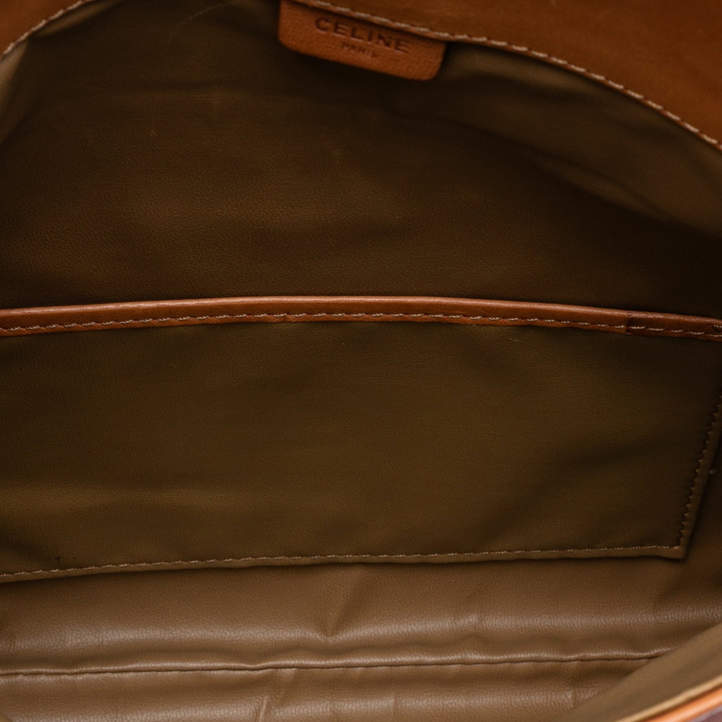 Celine Macadam Coated Canvas Clutch