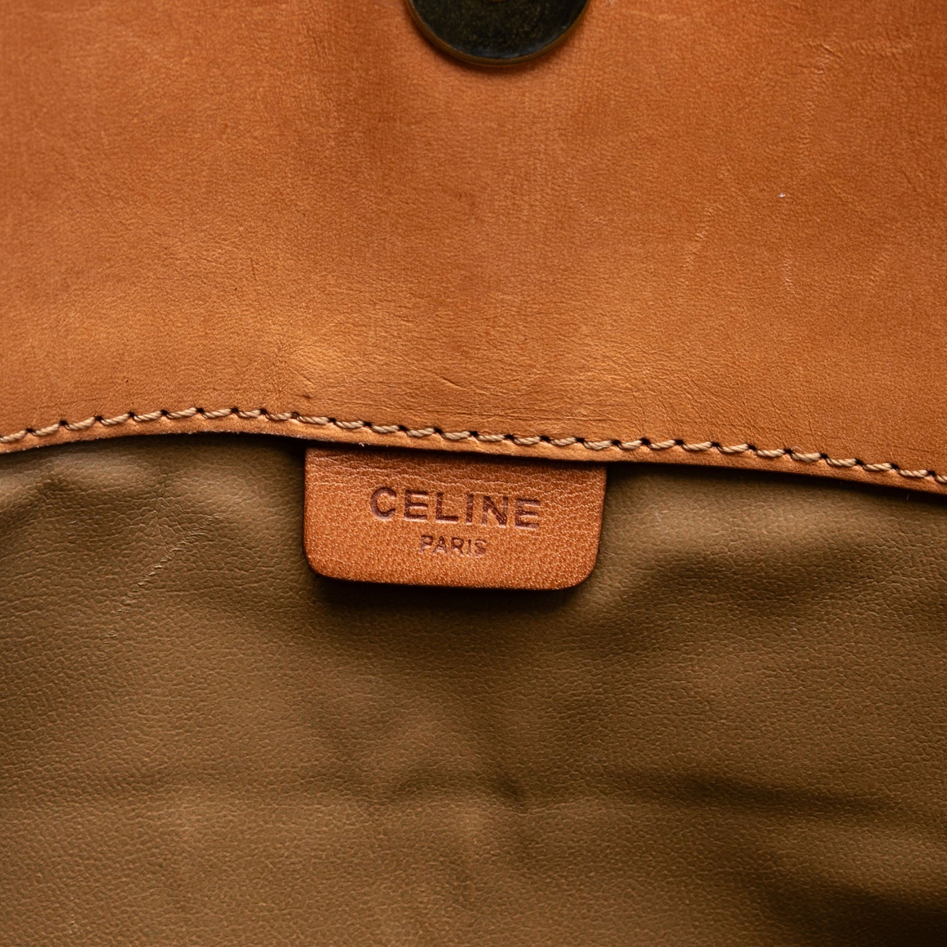 Celine Macadam Coated Canvas Clutch