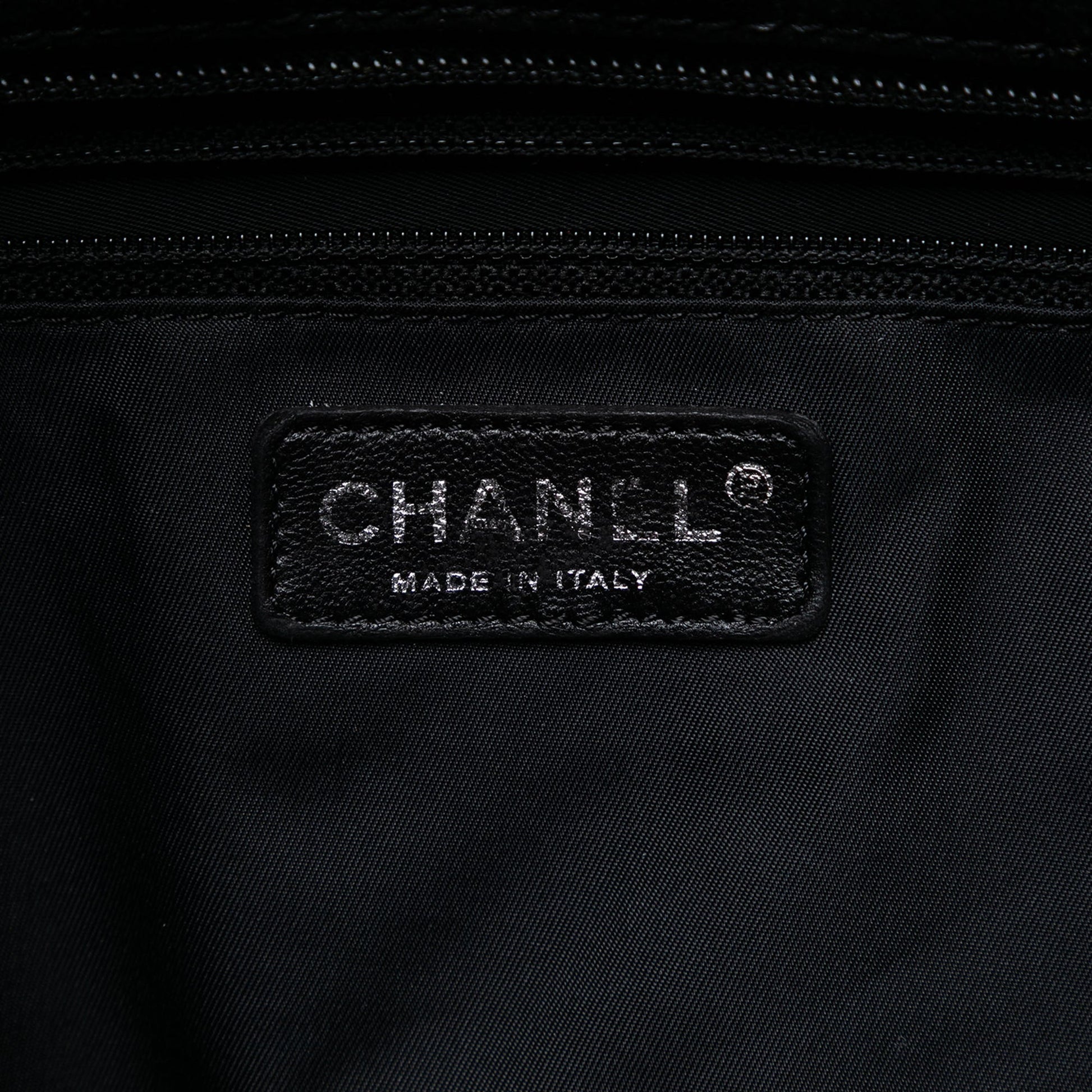 Chanel XL Quilted Coated Canvas Paris Biarritz Tote