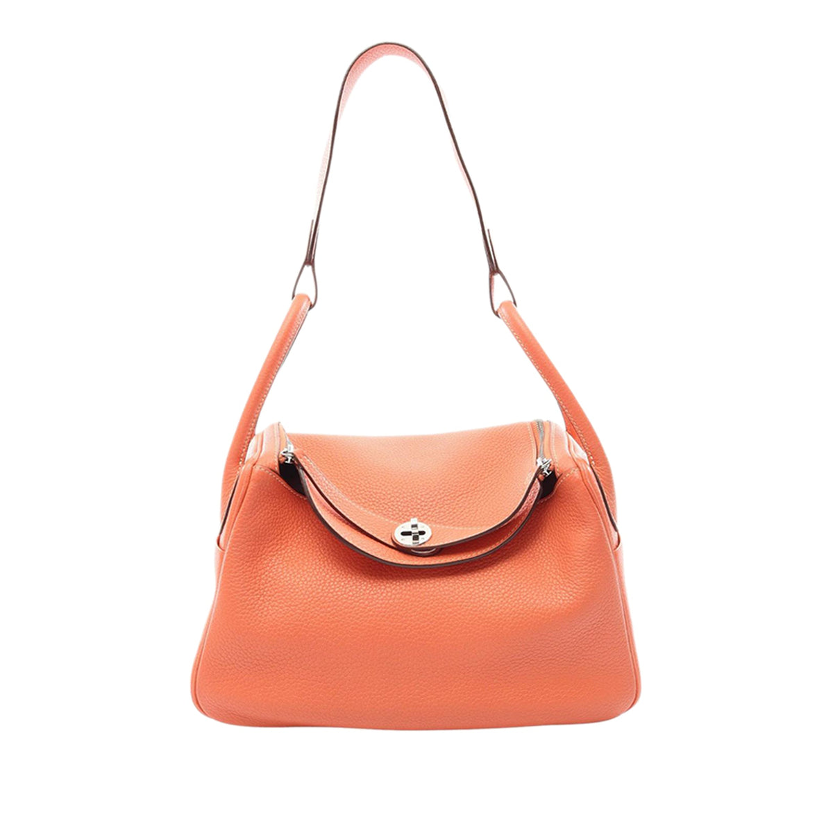 Hermès Clemence Lindy 30 — Orange
