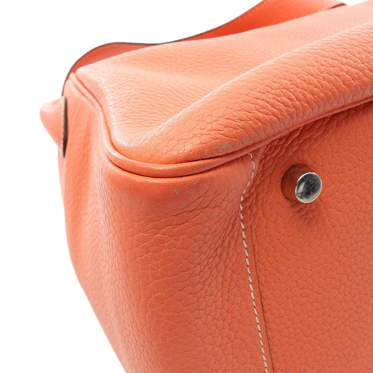 Hermès Clemence Lindy 30 — Orange