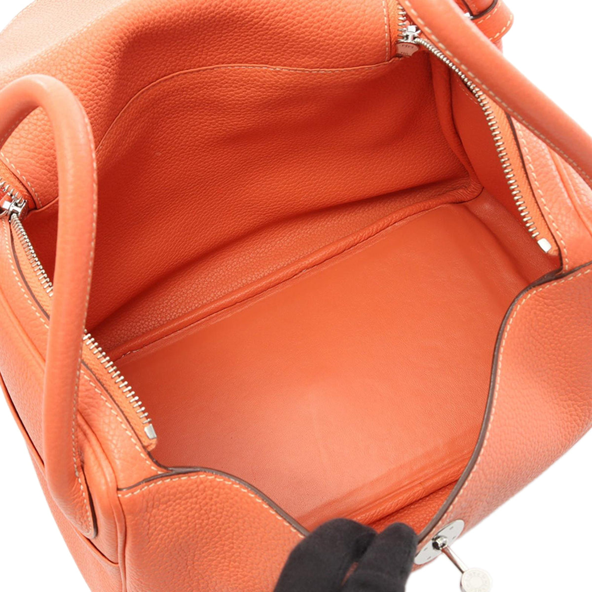 Hermès Clemence Lindy 30 — Orange