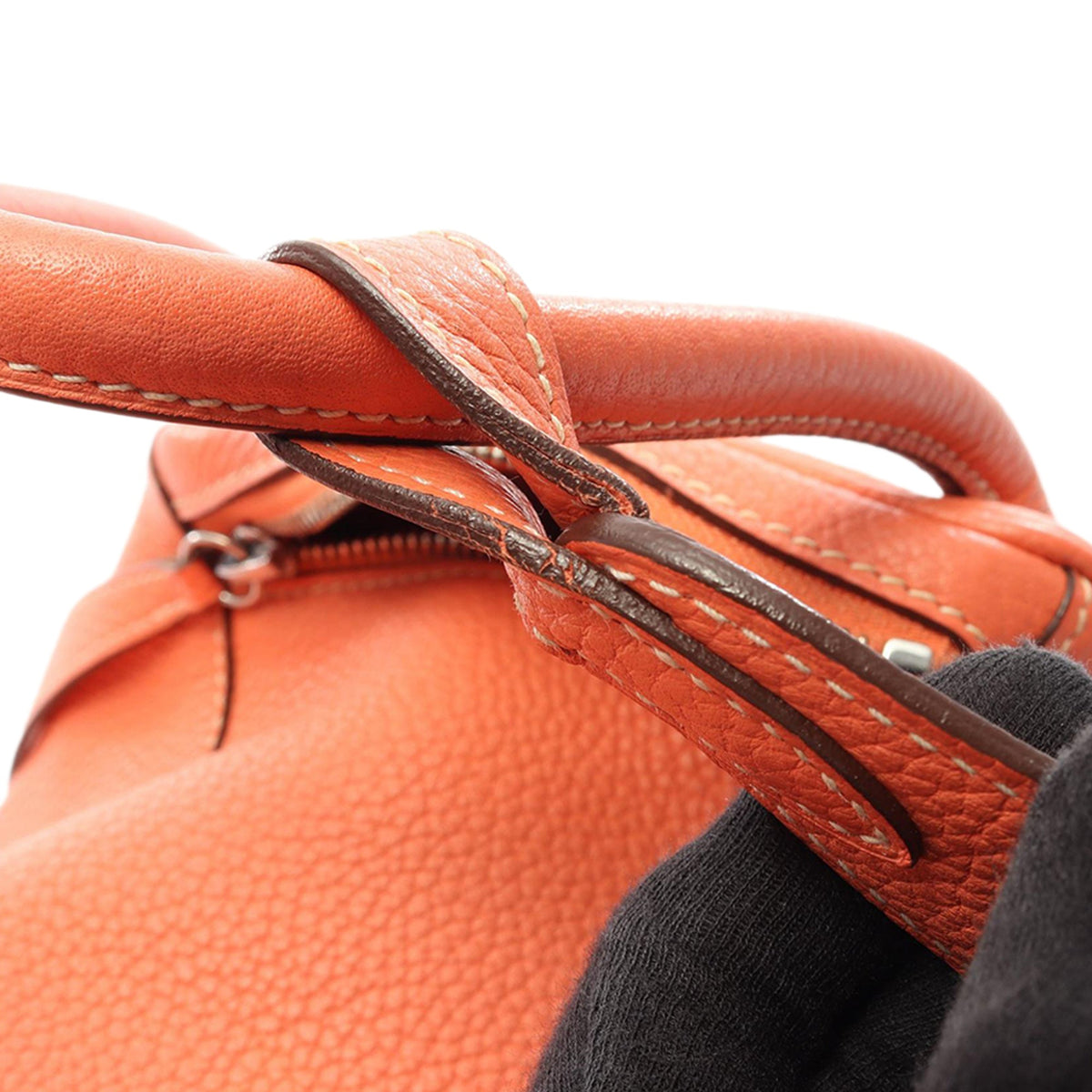 Hermès Clemence Lindy 30 — Orange