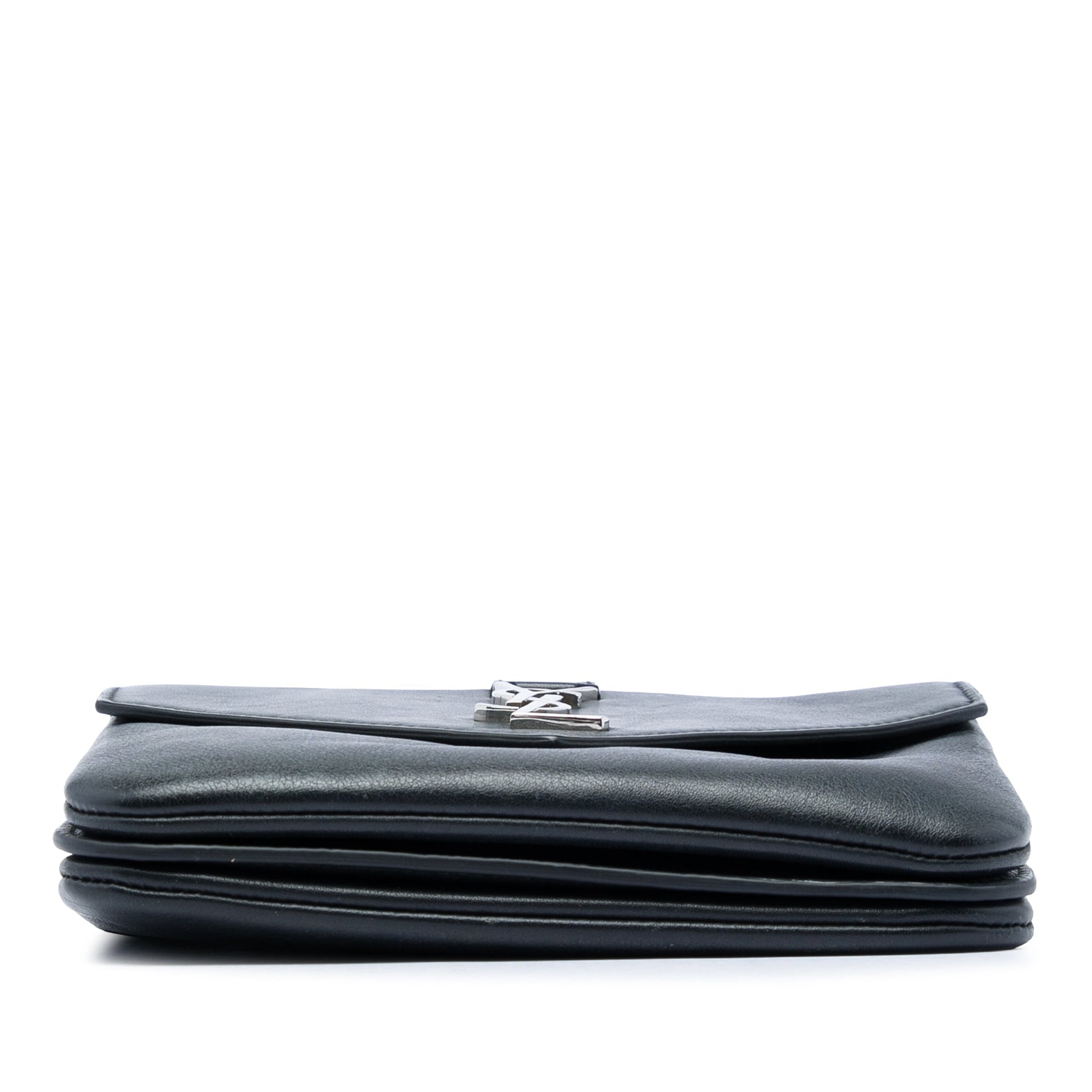 Saint Laurent Calfskin Monogram Tri Pocket Crossbody
