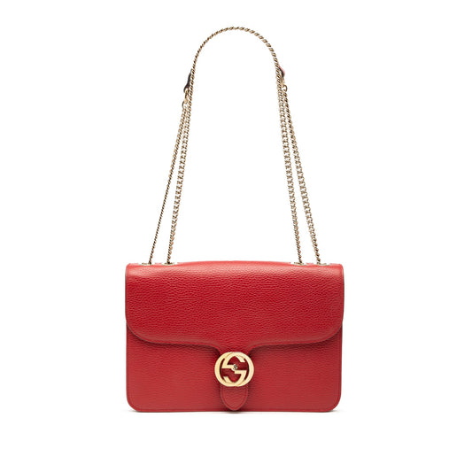 Gucci Medium Dollar Calfskin Interlocking G Crossbody