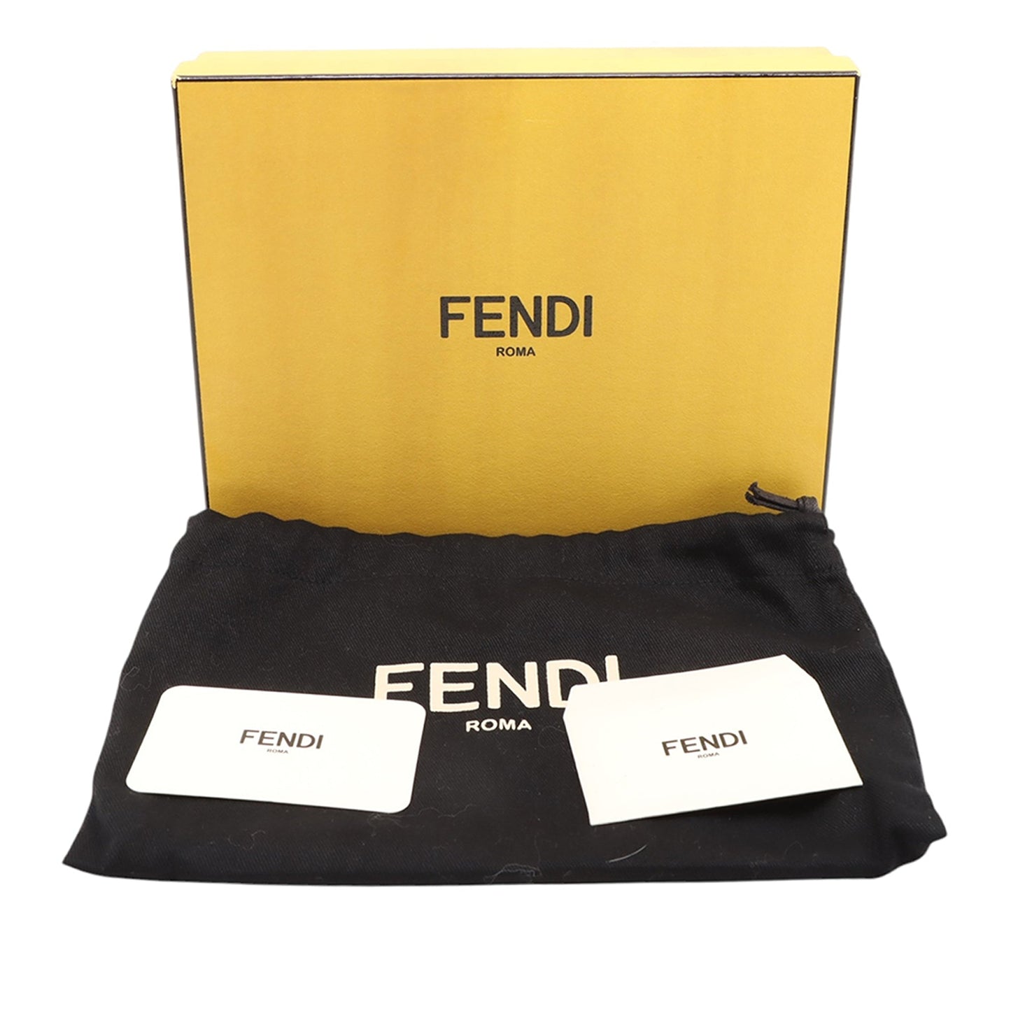Fendi Leather FF Diamond Wallet on Chain