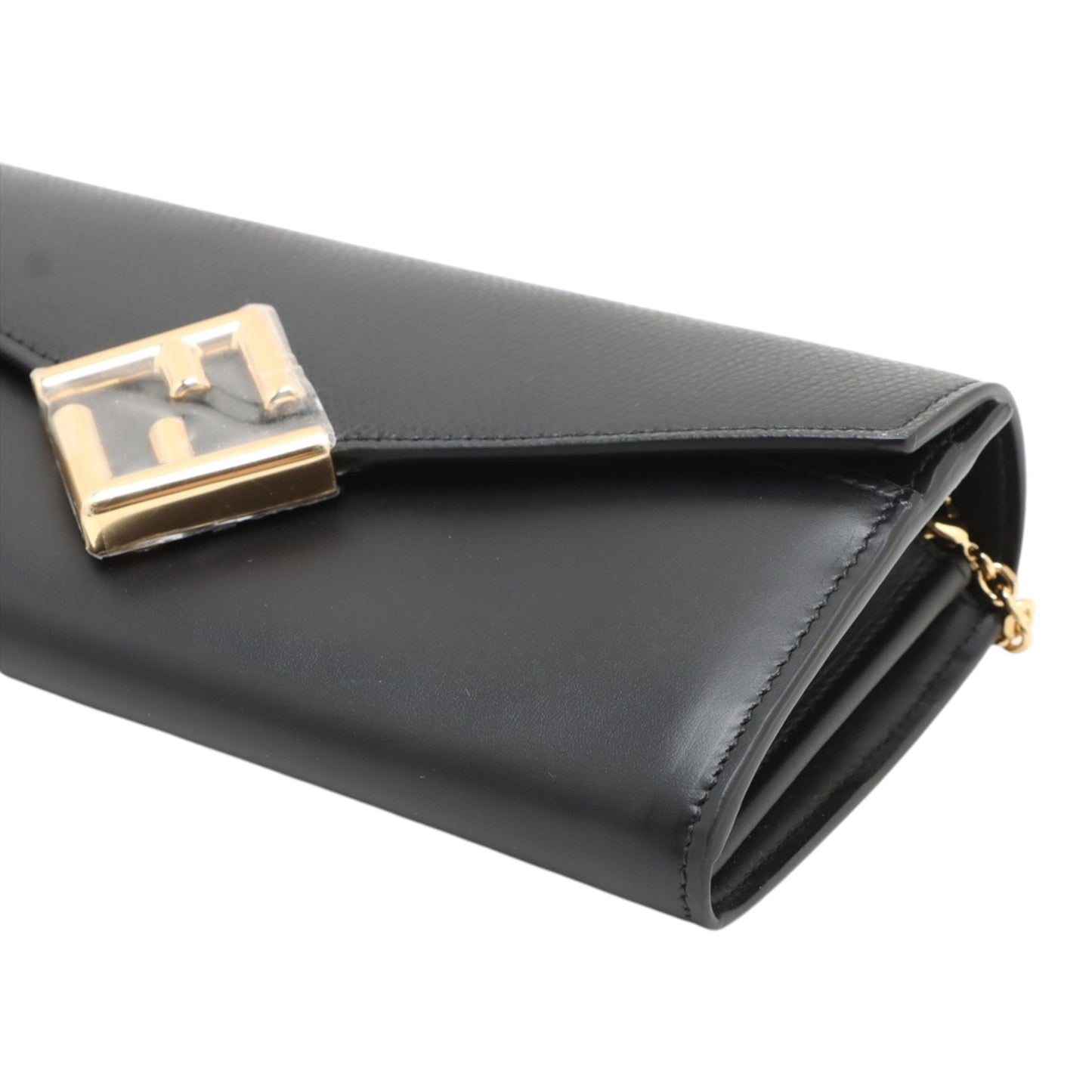 Fendi Leather FF Diamond Wallet on Chain