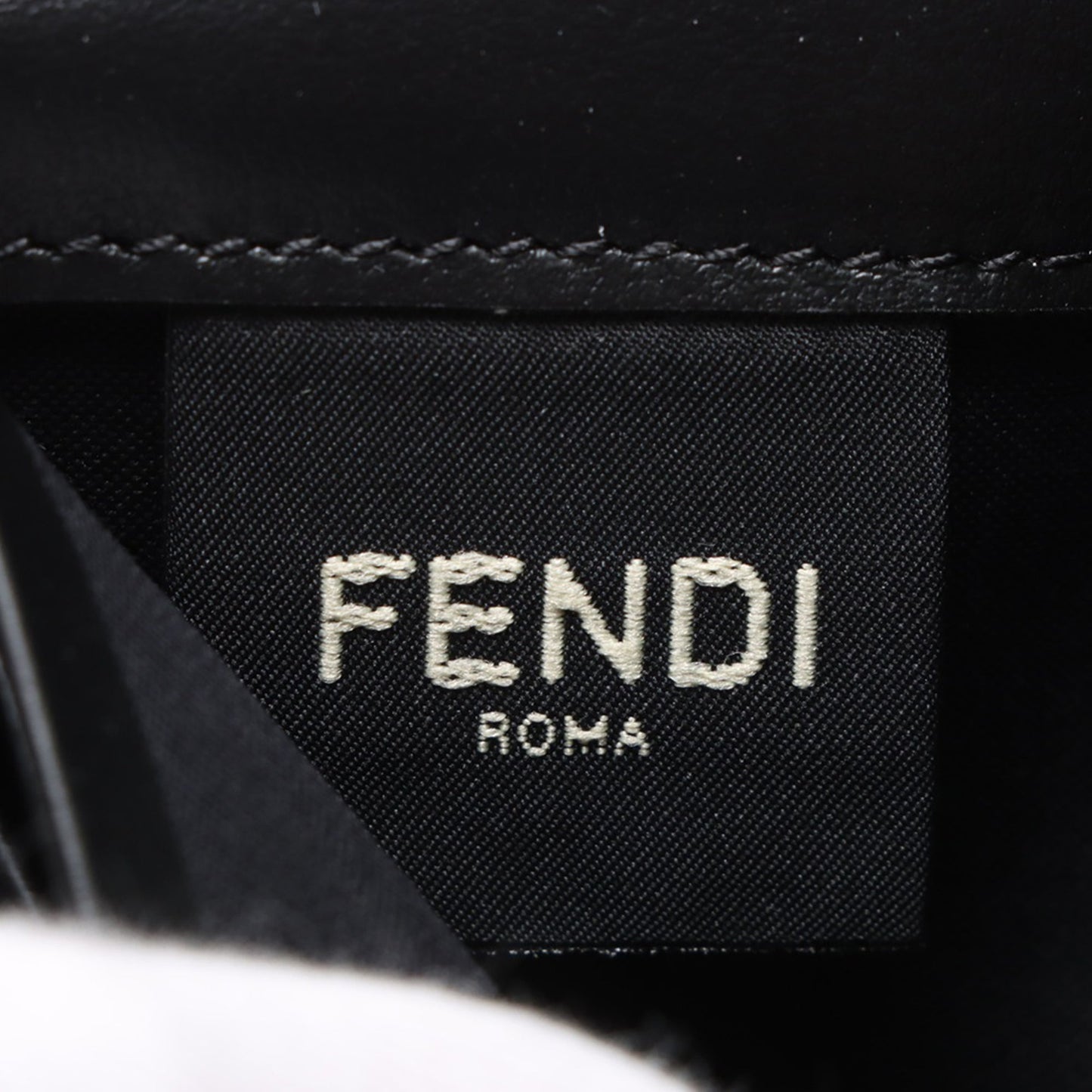 Fendi Leather FF Diamond Wallet on Chain