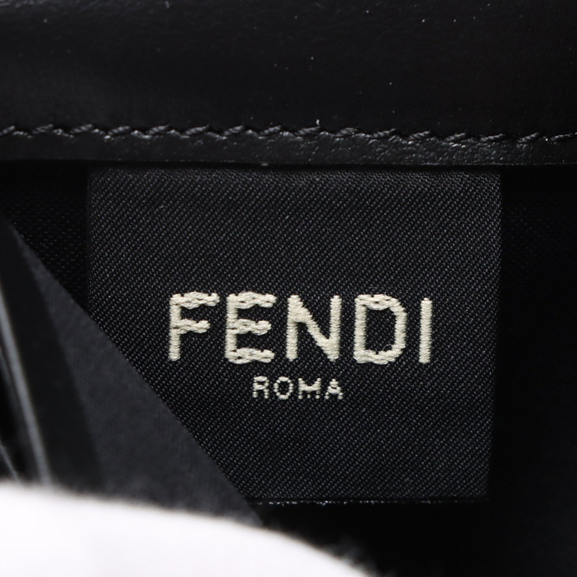 Fendi Leather FF Diamond Wallet on Chain