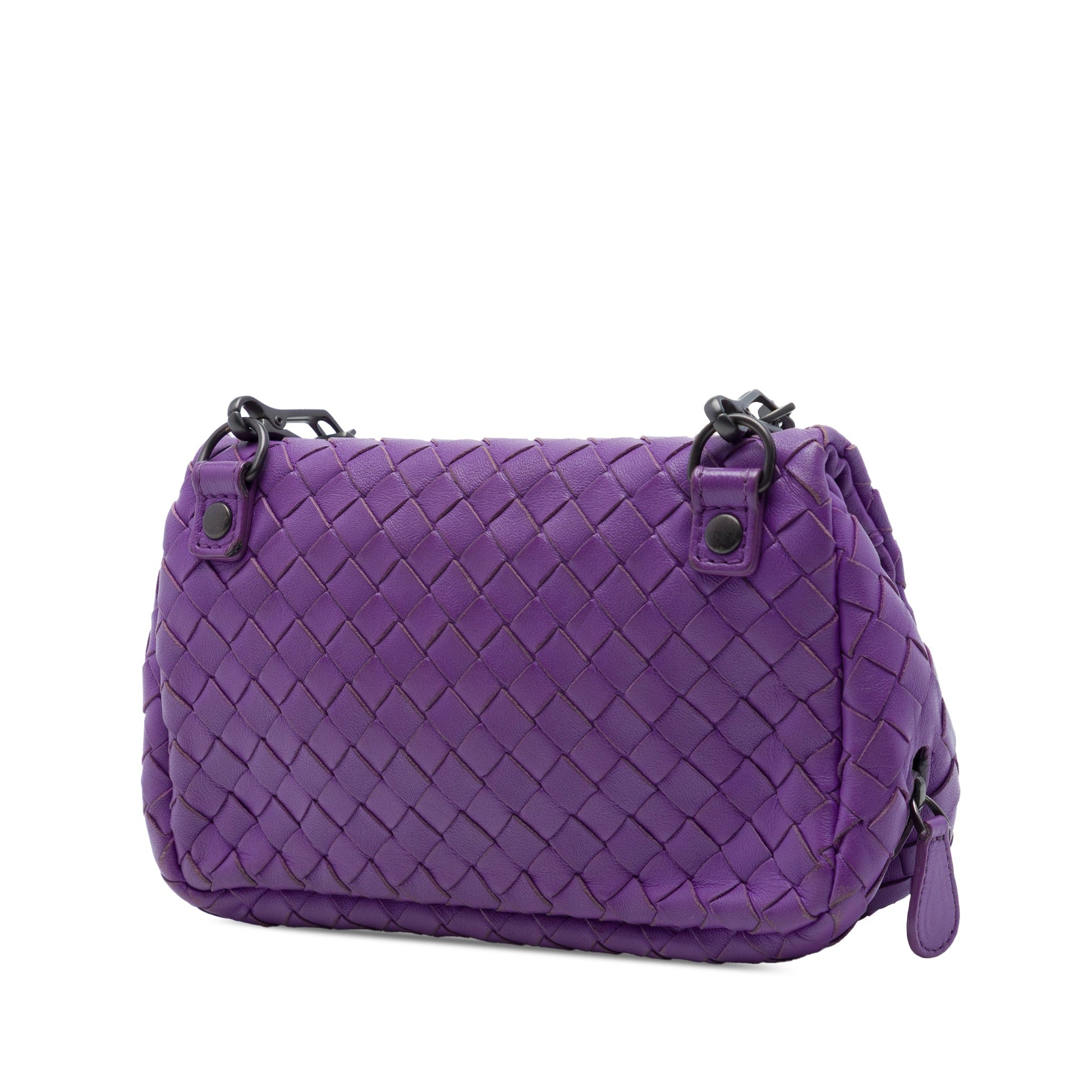 Bottega Veneta Mini Nappa Intrecciato Expandable Chain Flap Crossbody