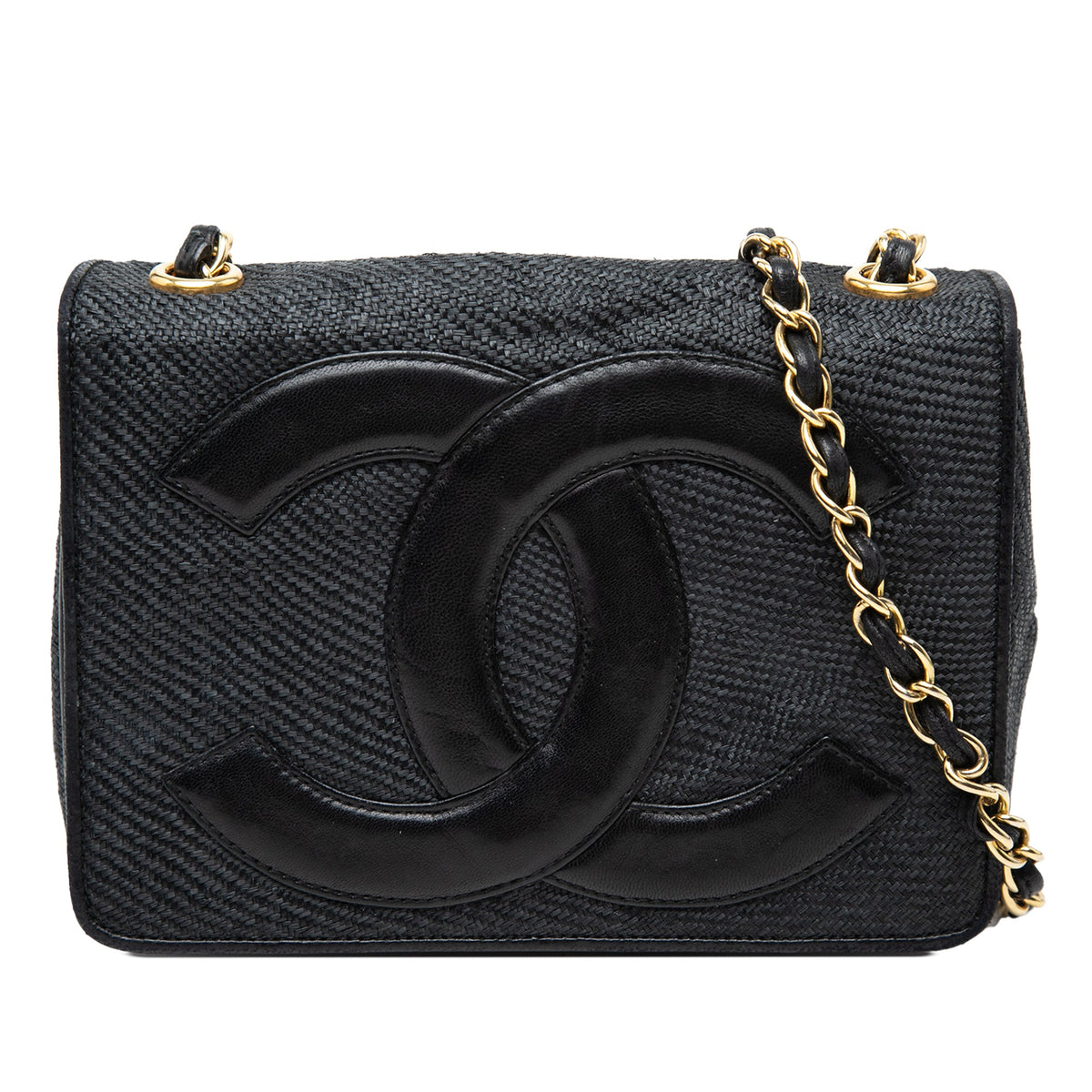 Chanel CC Raffia Full Flap