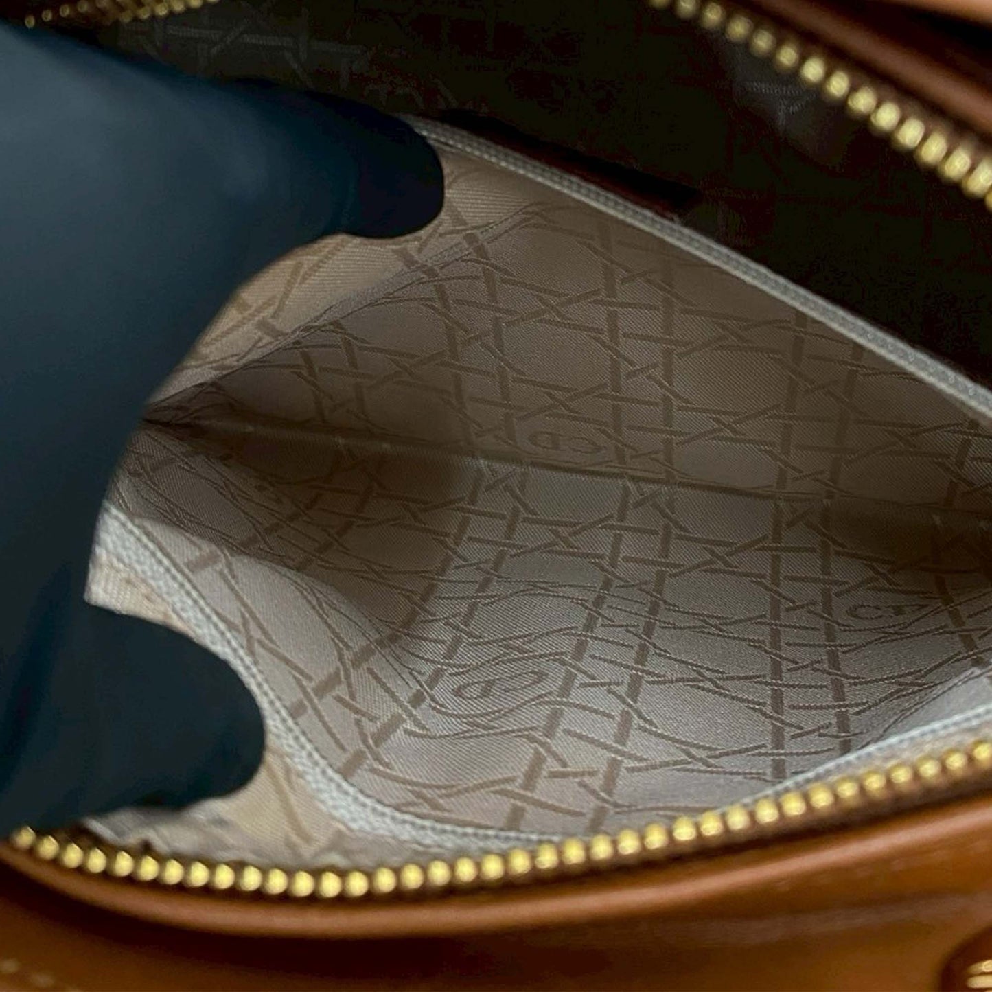 Dior Medium Lambskin Cannage Lady Dior