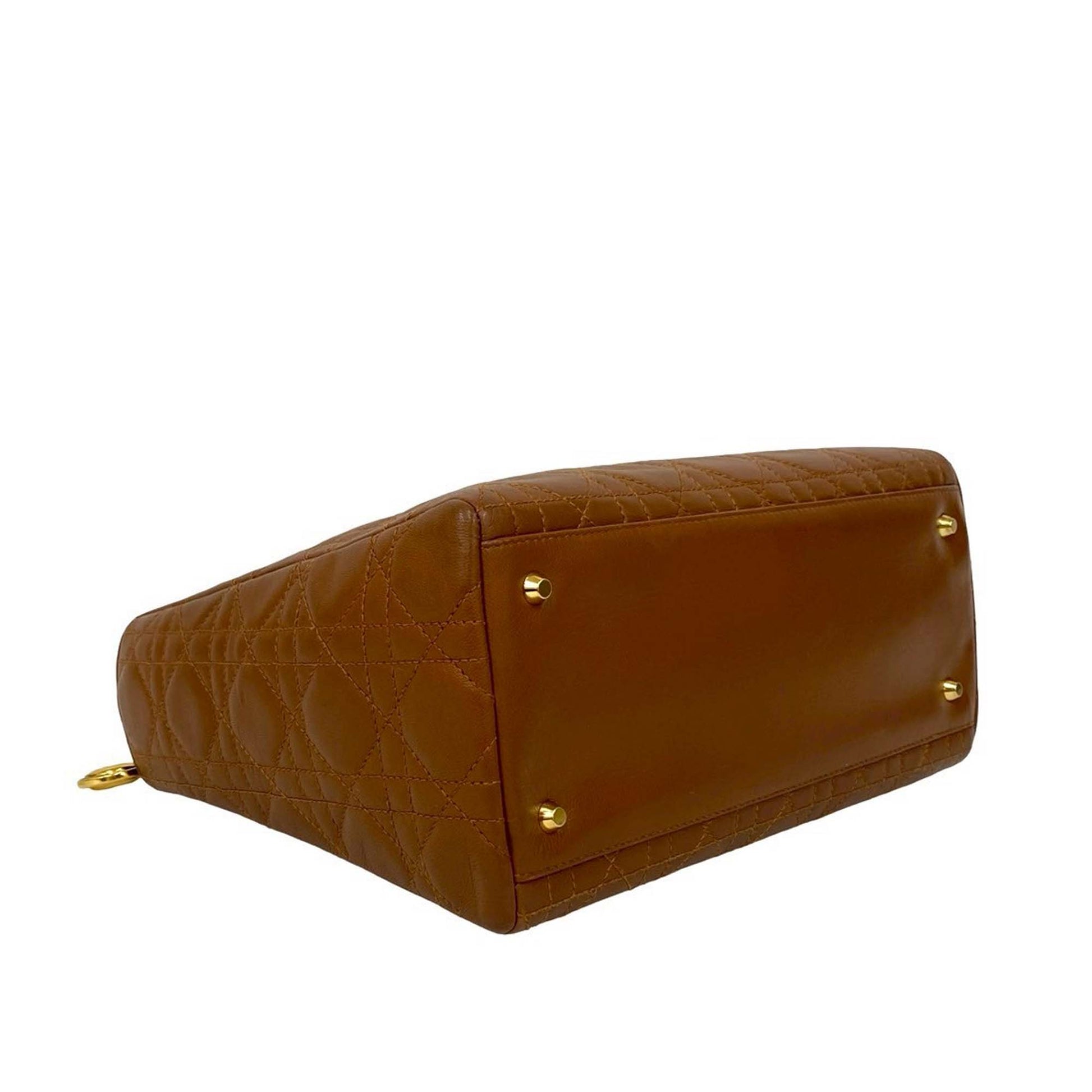 Dior Medium Lambskin Cannage Lady Dior