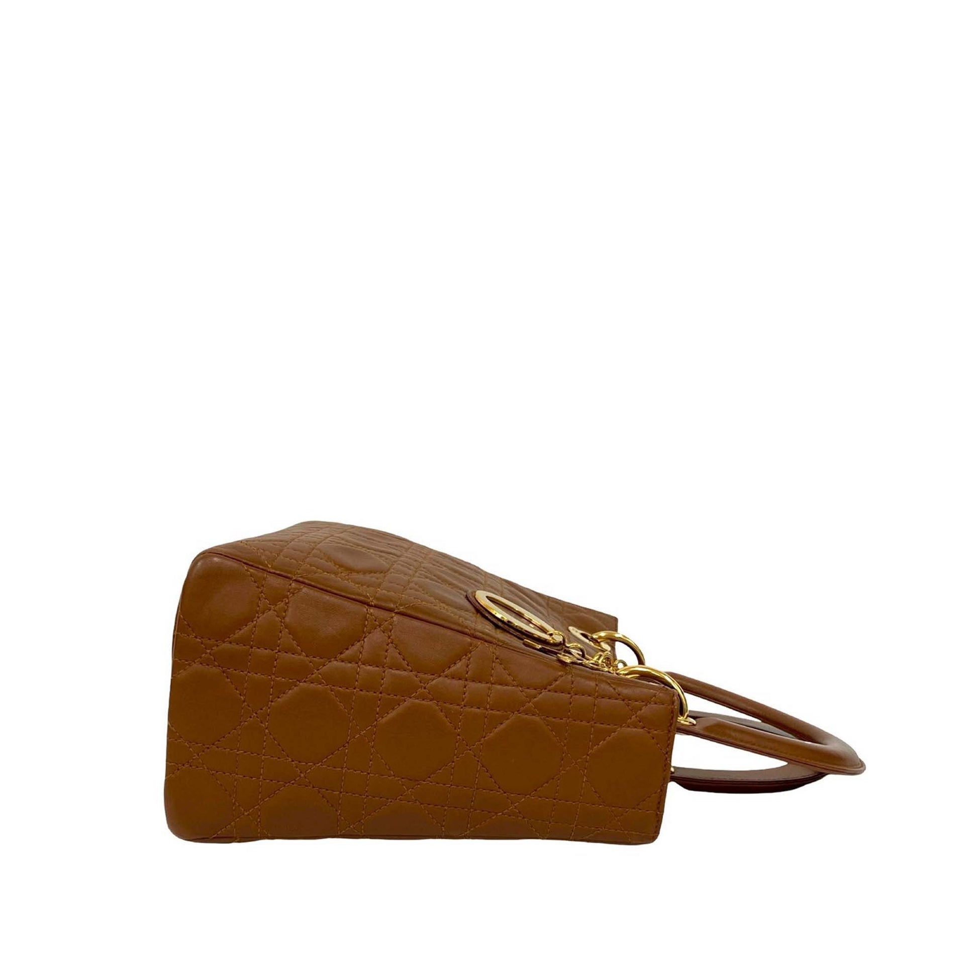 Dior Medium Lambskin Cannage Lady Dior