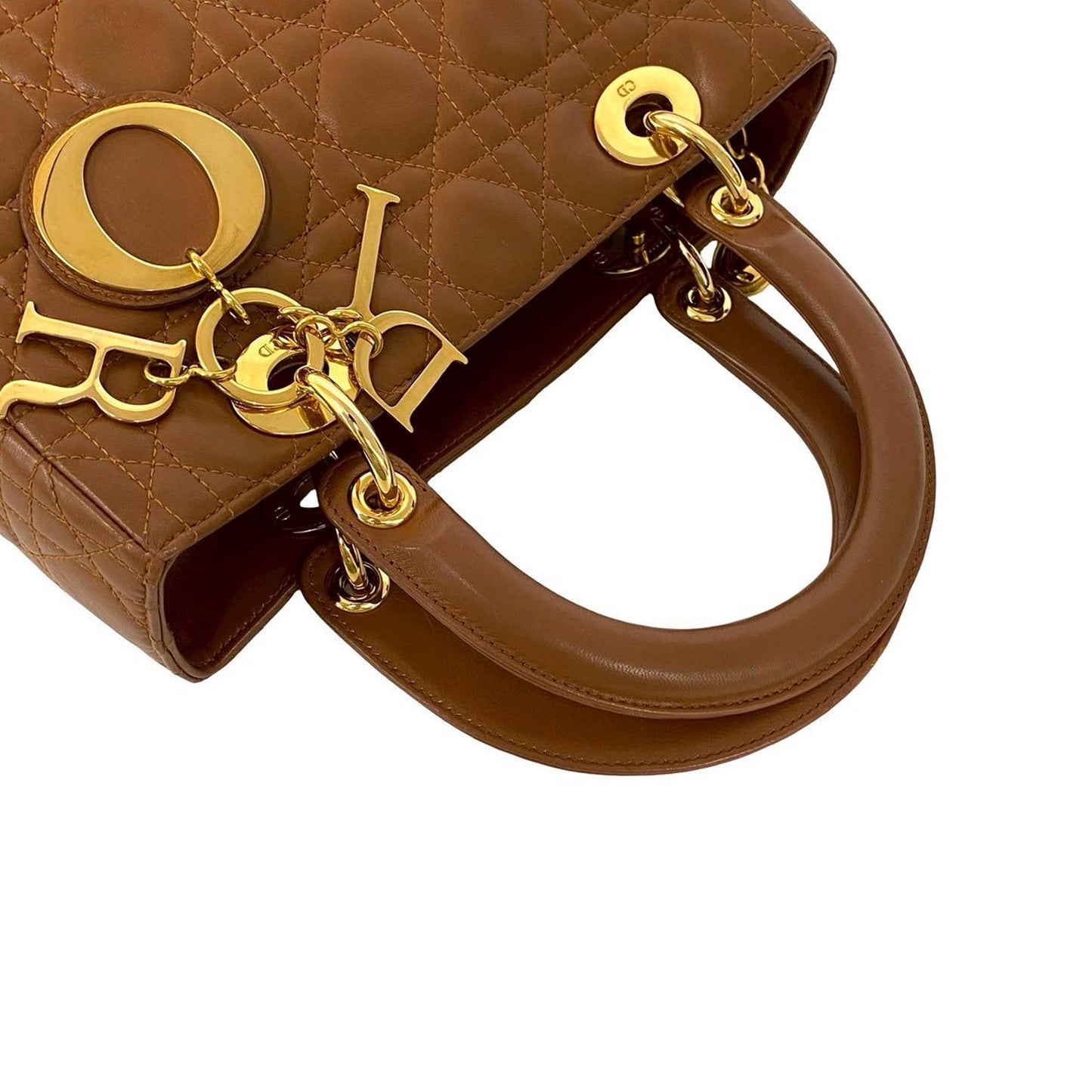 Dior Medium Lambskin Cannage Lady Dior
