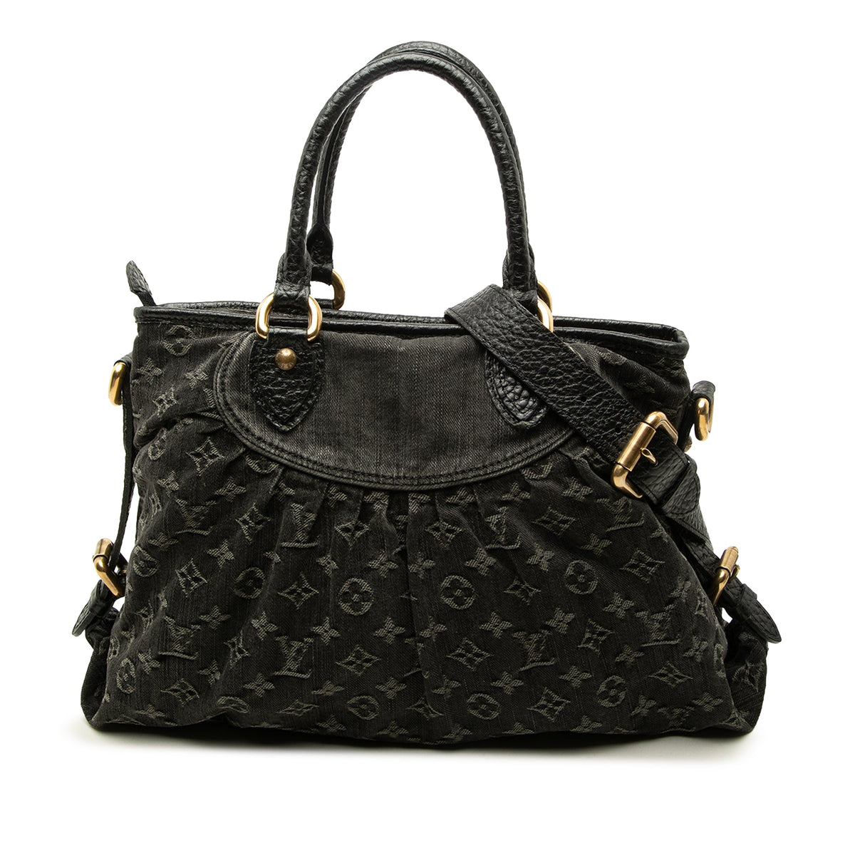 Louis Vuitton Monogram Denim Neo Cabby MM — Black