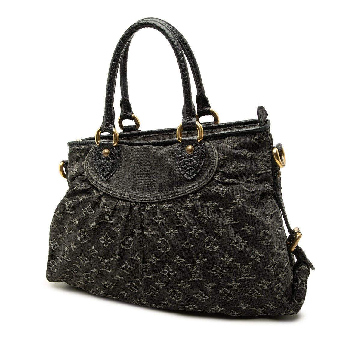 Louis Vuitton Monogram Denim Neo Cabby MM — Black
