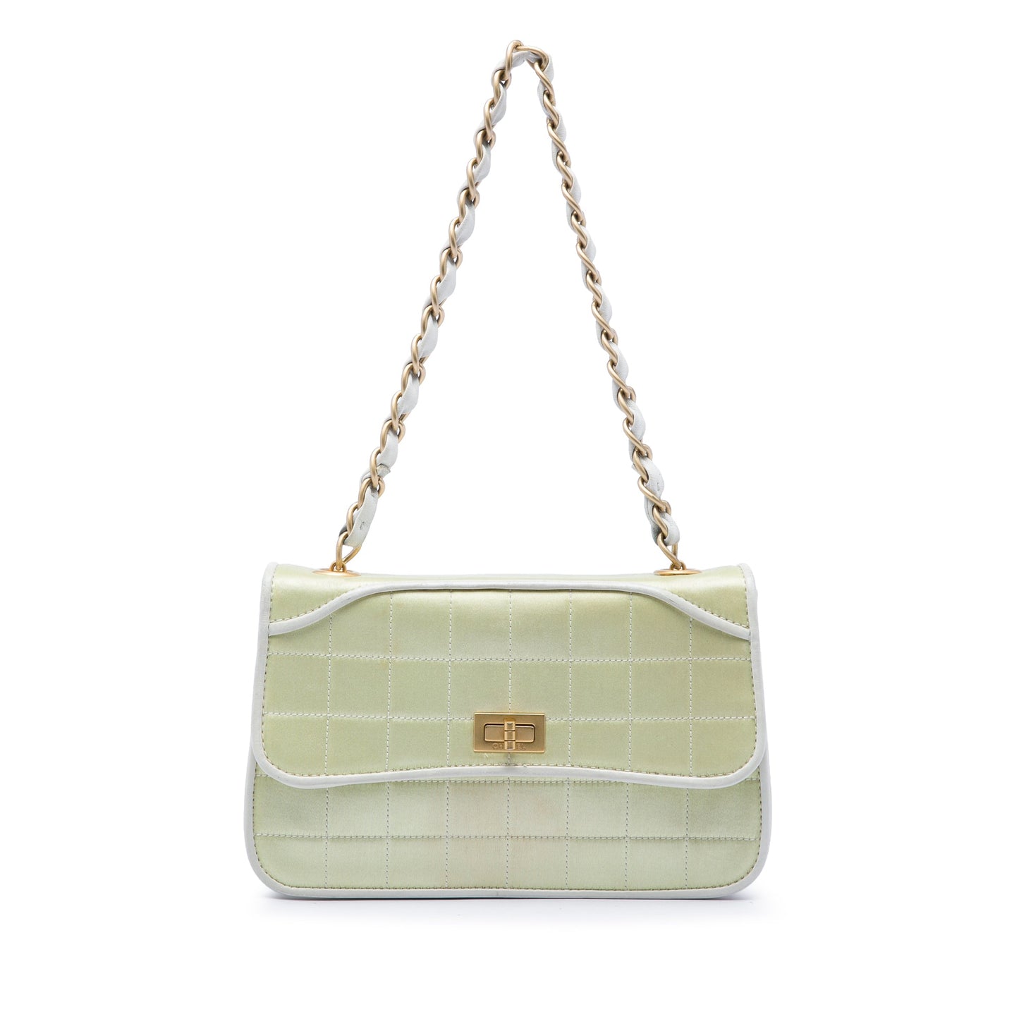 Chanel Chocolate Bar Satin Reissue 2.55 Single Flap