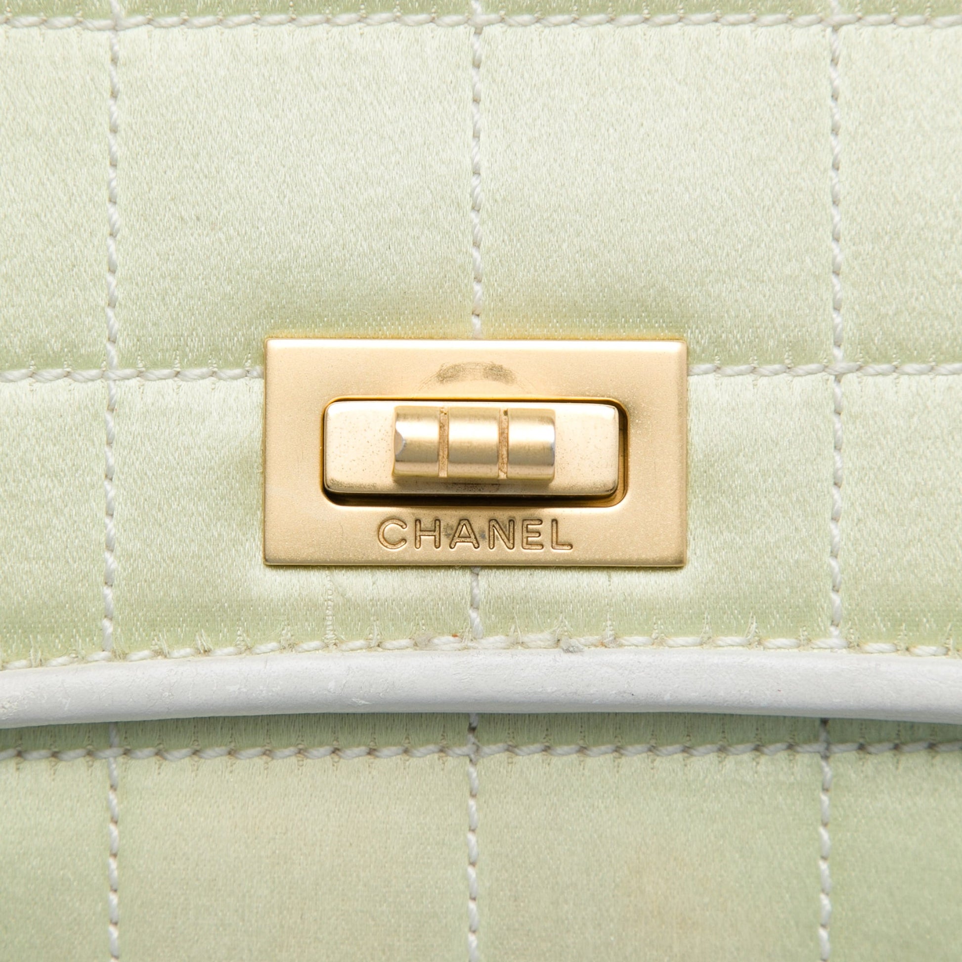 Chanel Chocolate Bar Satin Reissue 2.55 Single Flap