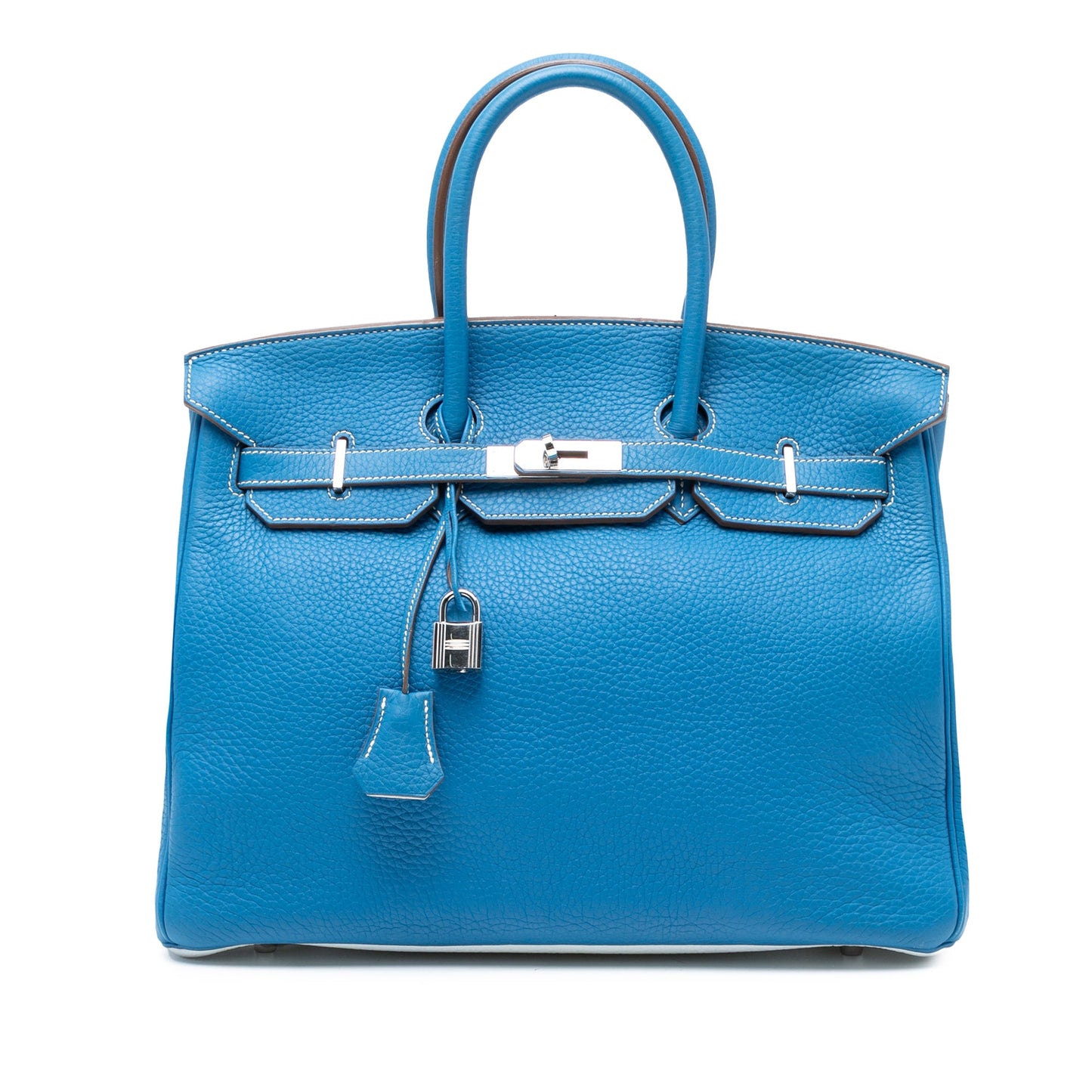 Hermès Limited Edition Bicolor Clemence Birkin Retourne 35