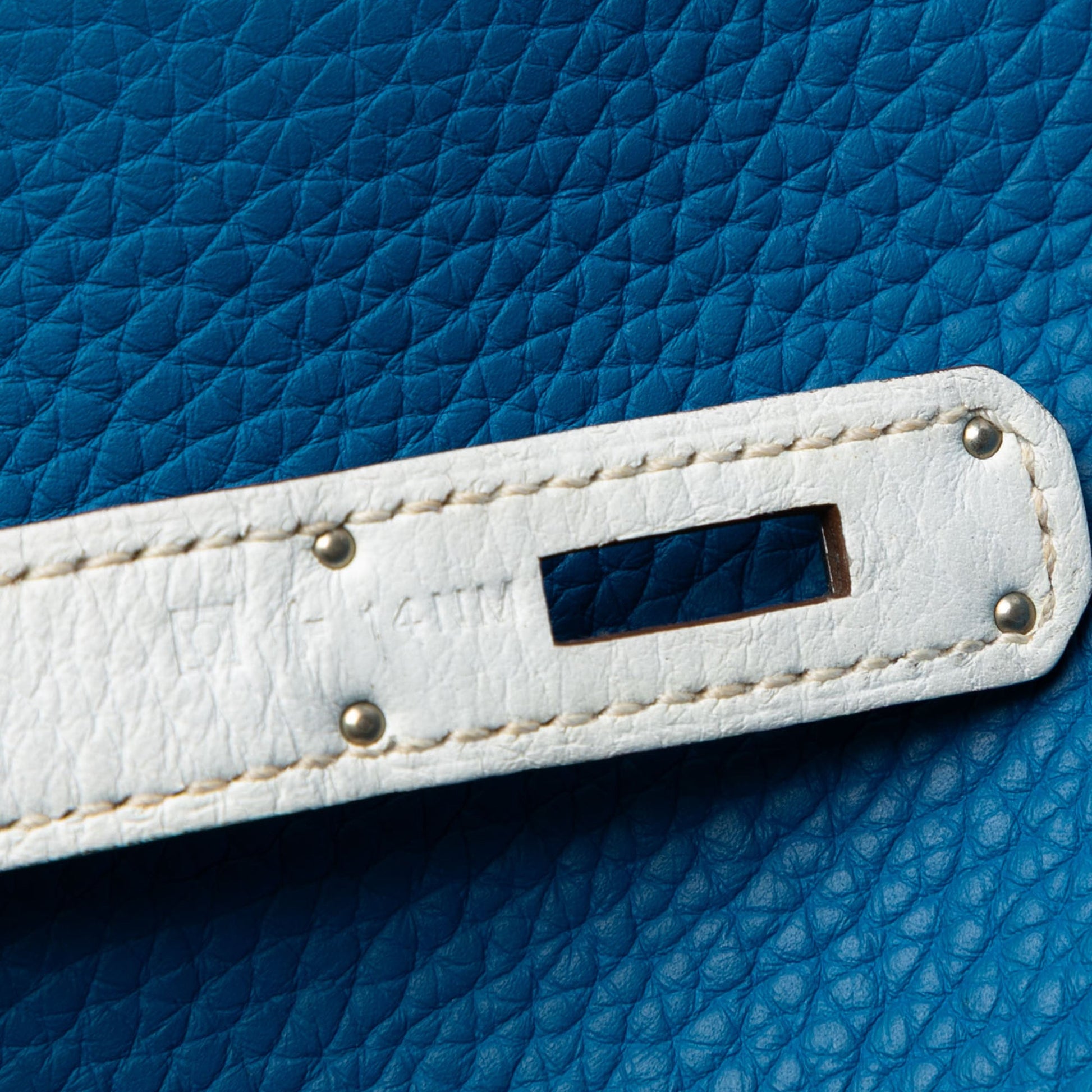 Hermès Limited Edition Bicolor Clemence Birkin Retourne 35