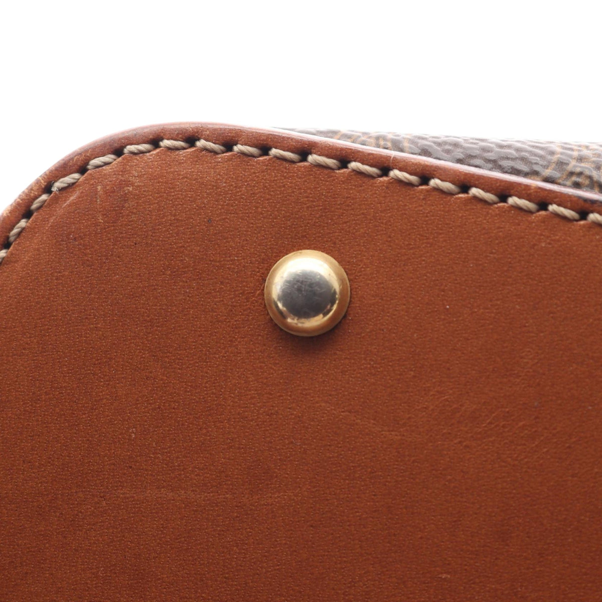 Celine Macadam Coated Canvas Dome Handbag — Brown