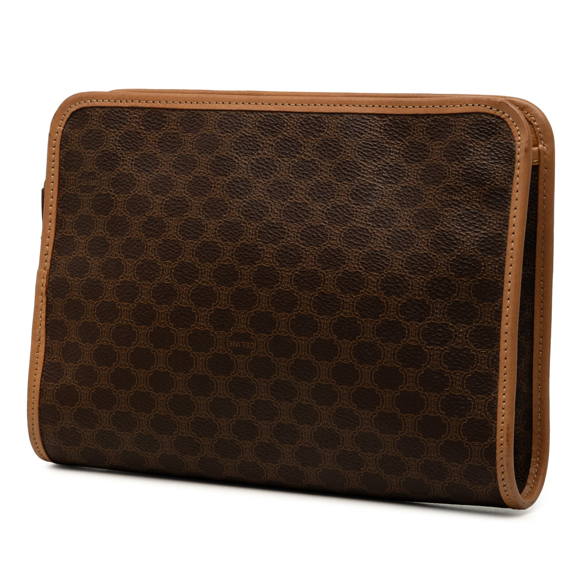 Celine Macadam Coated Canvas Clutch