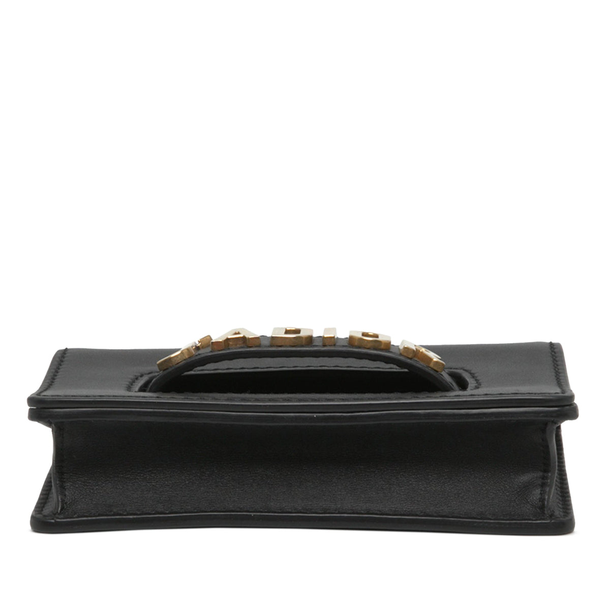 Dior Mini Calfskin J Adior Chain Flap — Black