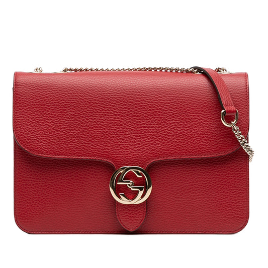 Gucci Medium Dollar Calfskin Interlocking G Crossbody