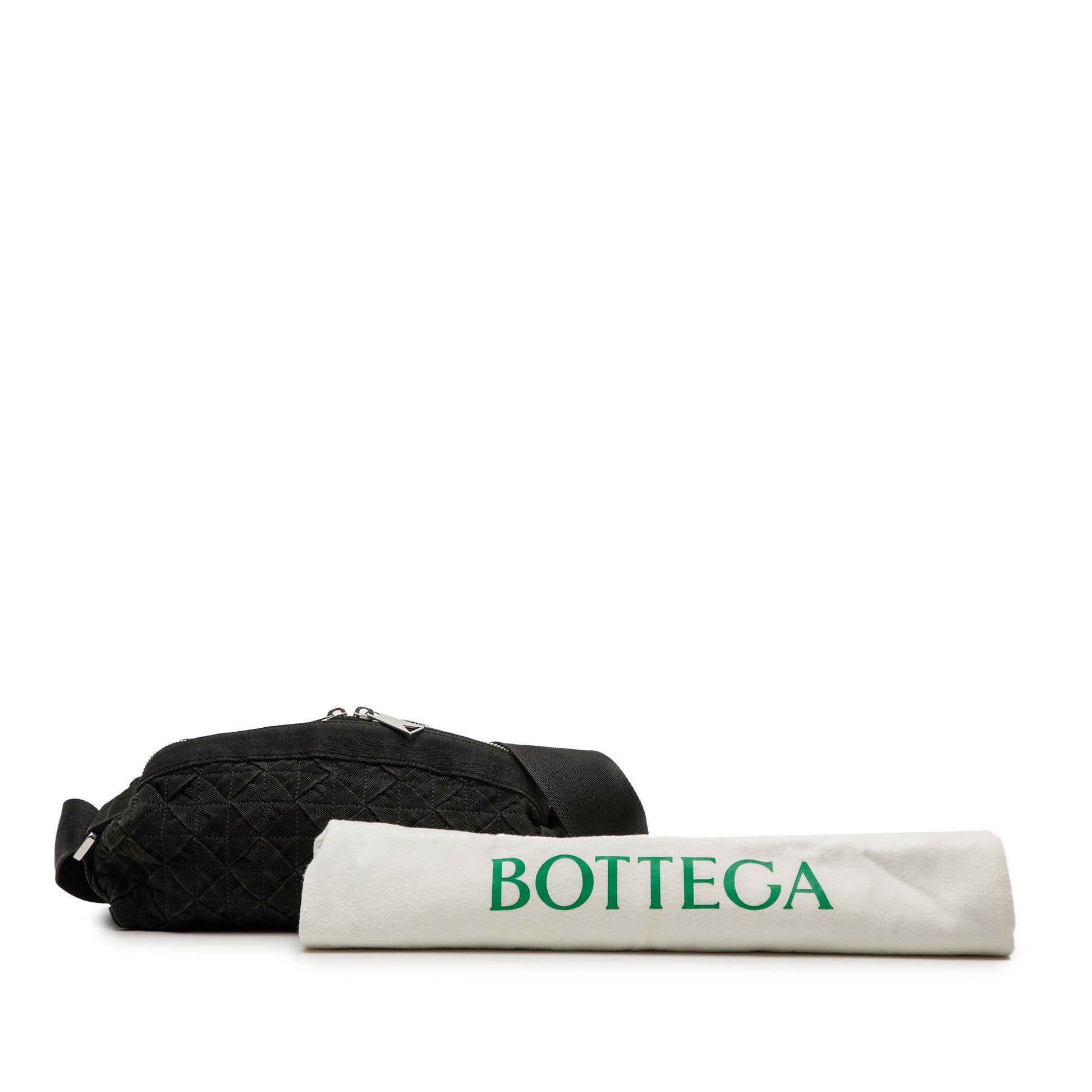 Bottega Veneta Canvas Intrecciato Webbing Belt Bag