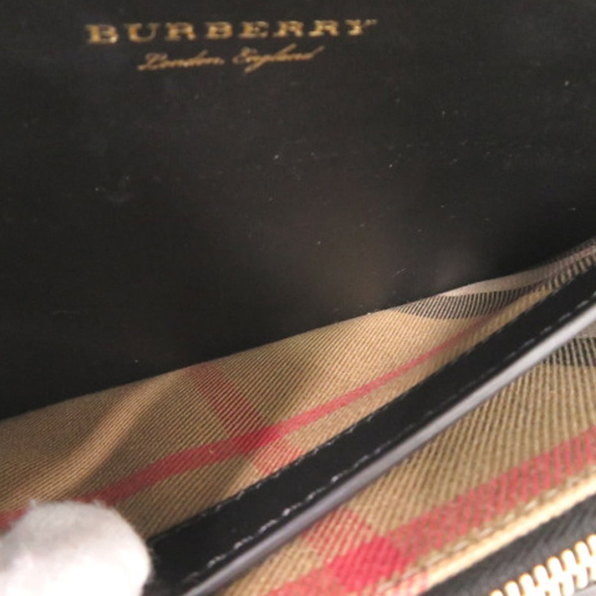 Burberry Metallic Calfskin Buckle Crossbody