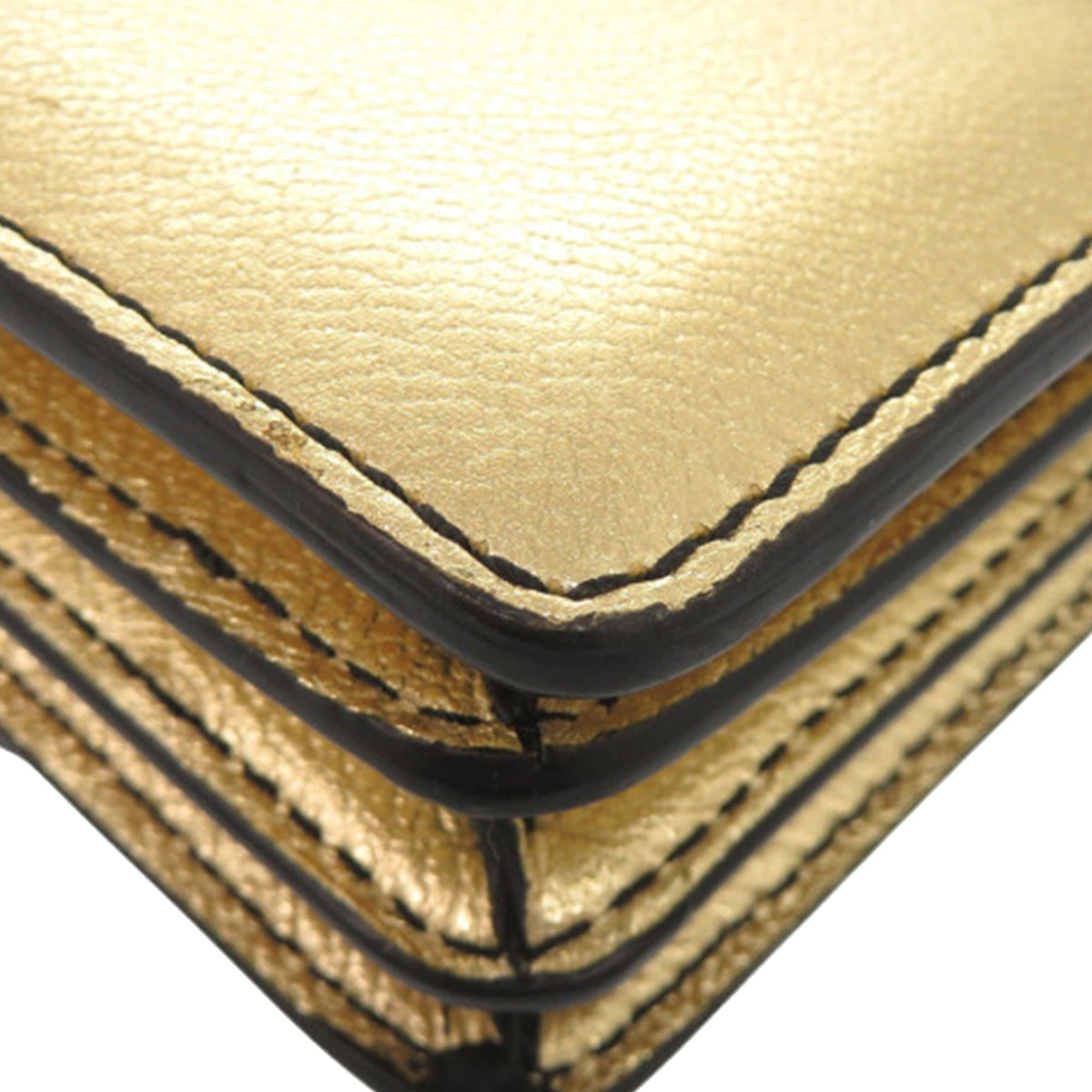 Burberry Metallic Calfskin Buckle Crossbody