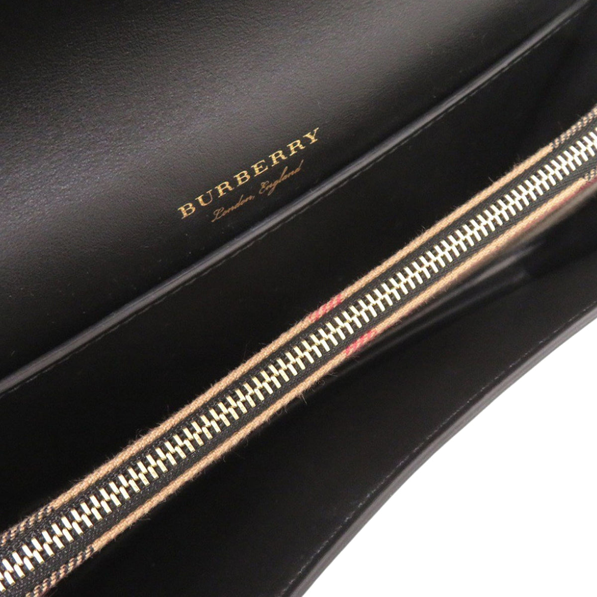 Burberry Metallic Calfskin Buckle Crossbody