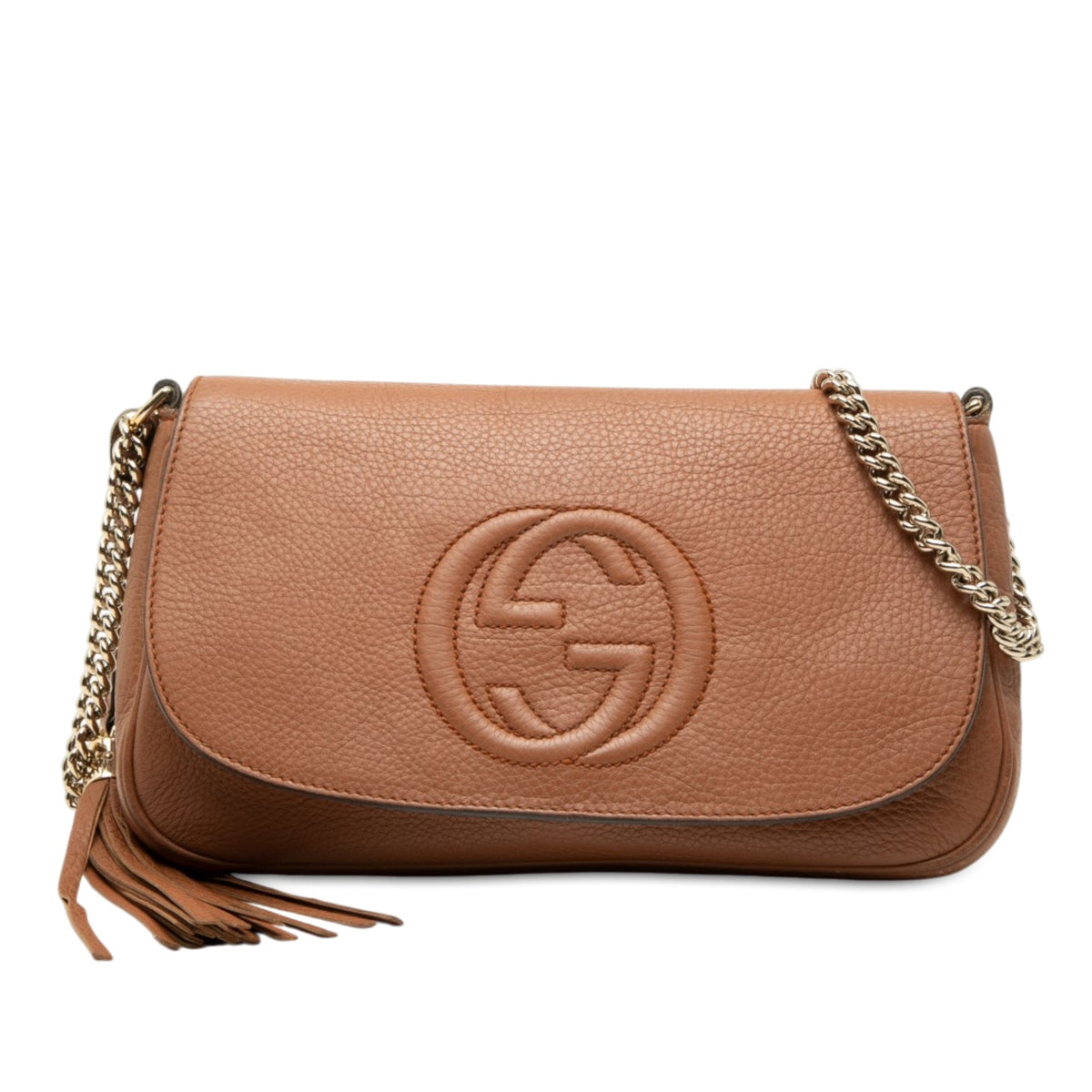 Gucci Medium Calfskin Soho Chain Flap Crossbody
