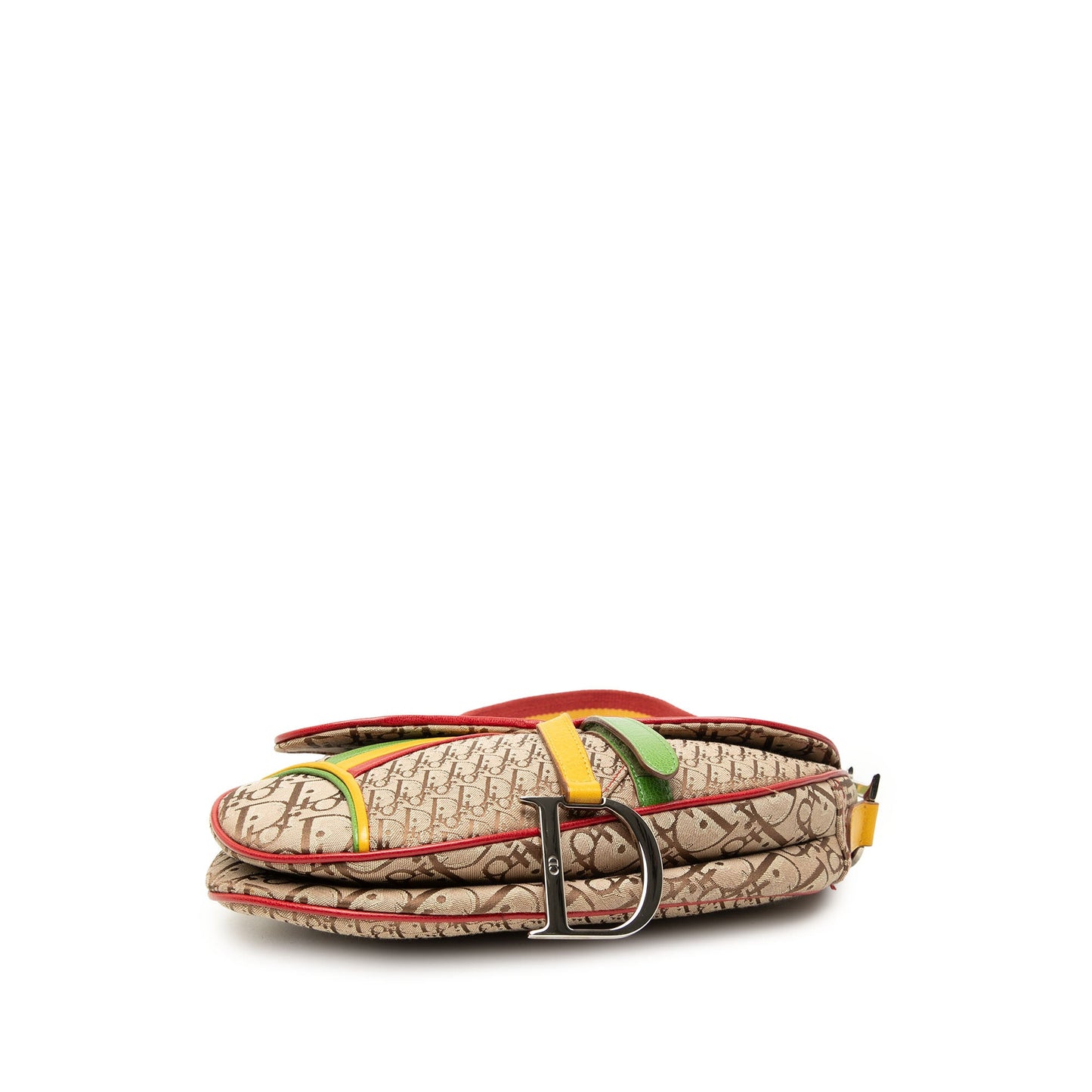Dior Diorissimo Canvas Rasta Saddle Bag
