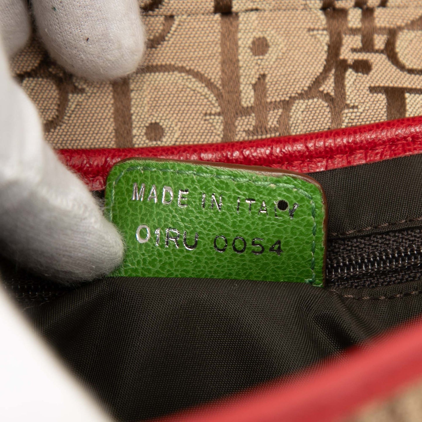 Dior Diorissimo Canvas Rasta Saddle Bag
