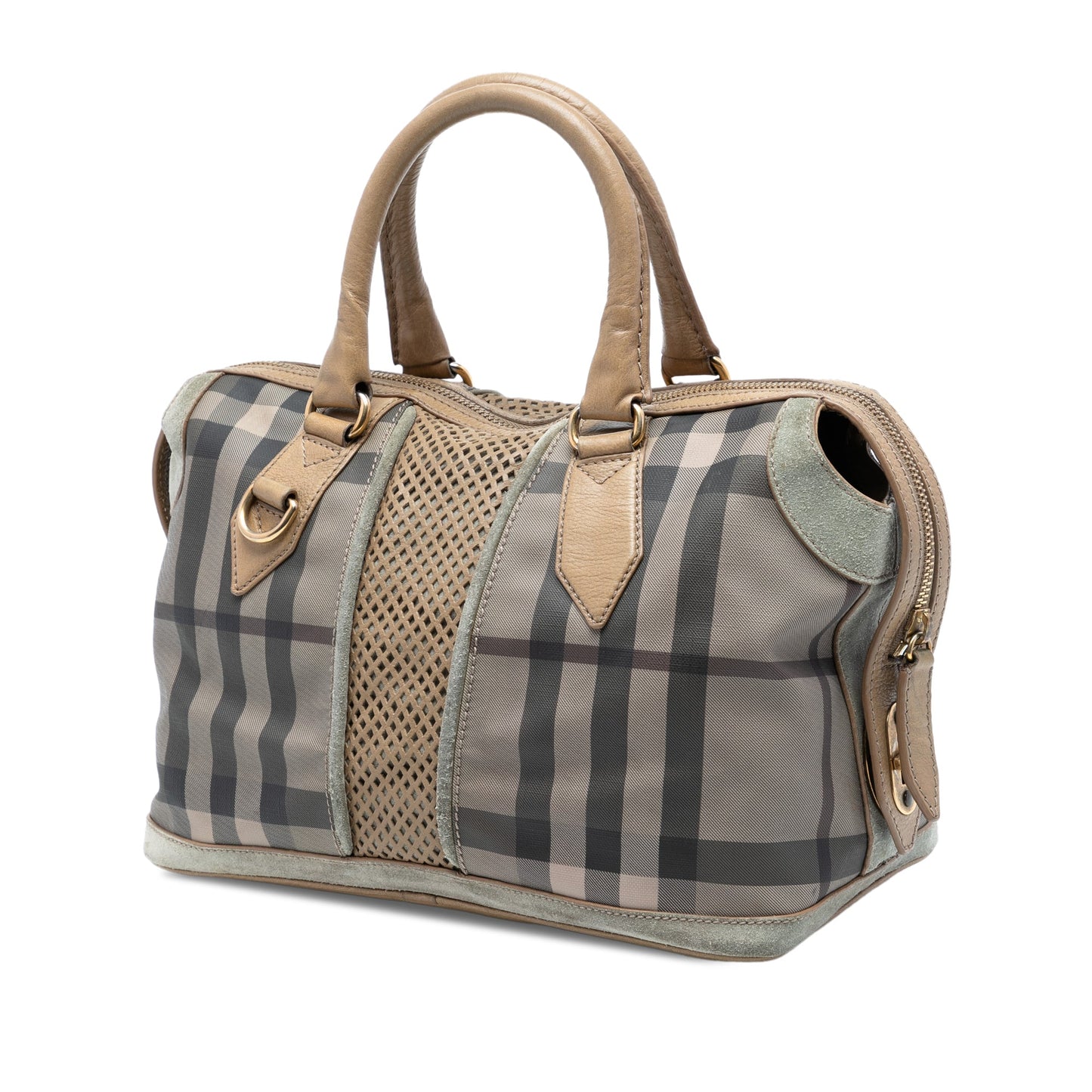 Burberry House Check Canvas Satchel