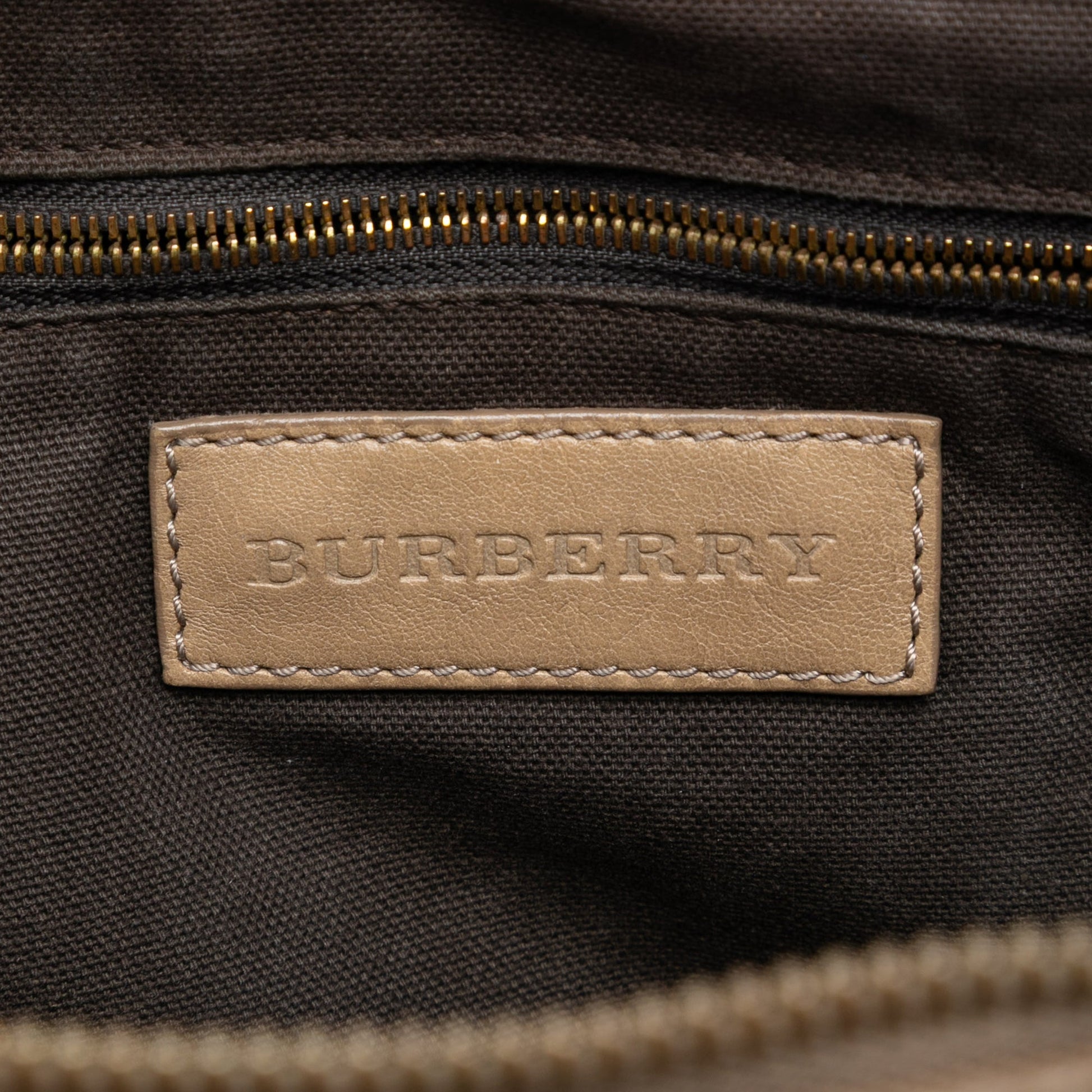 Burberry House Check Canvas Satchel