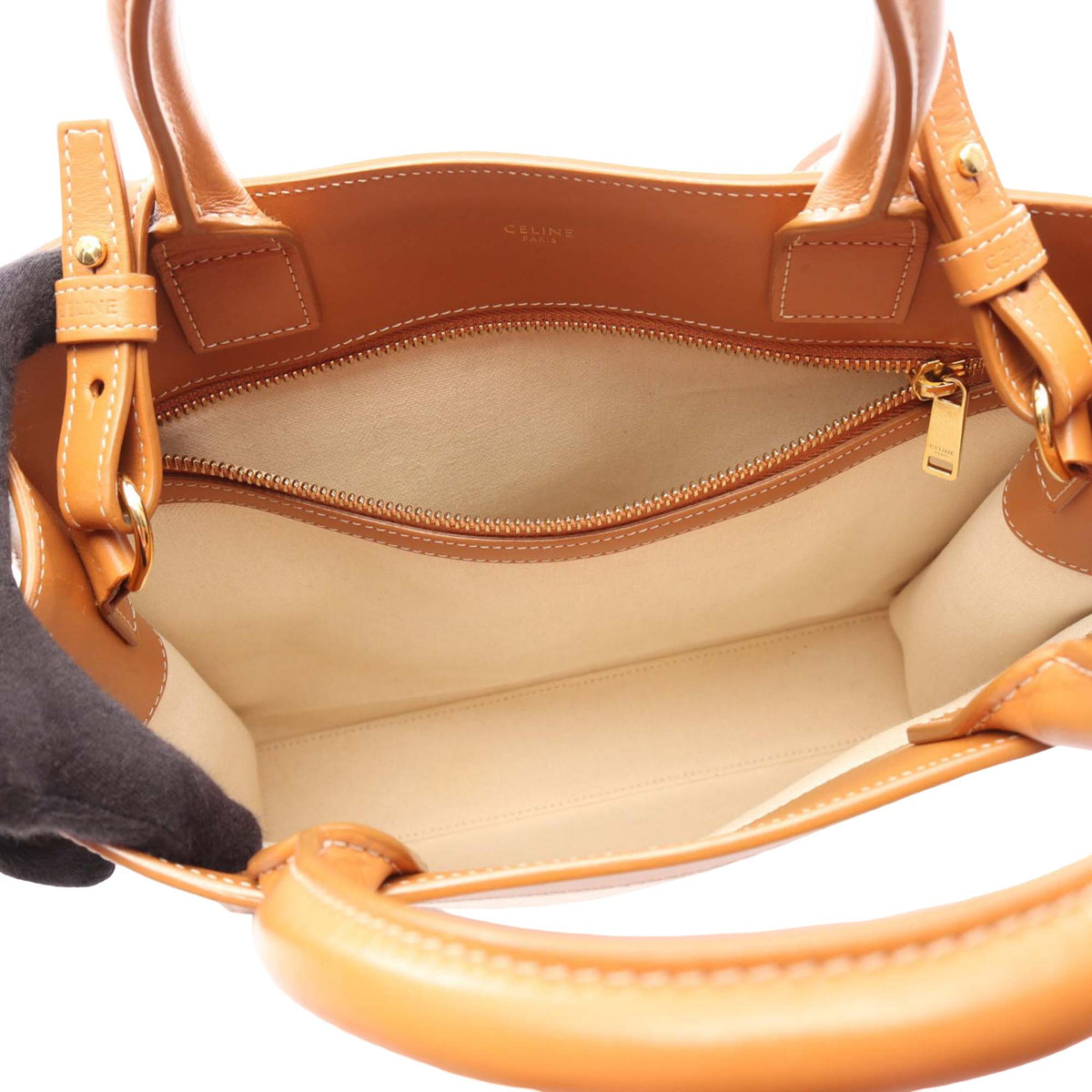 Celine Small Canvas Vertical Cabas Satchel