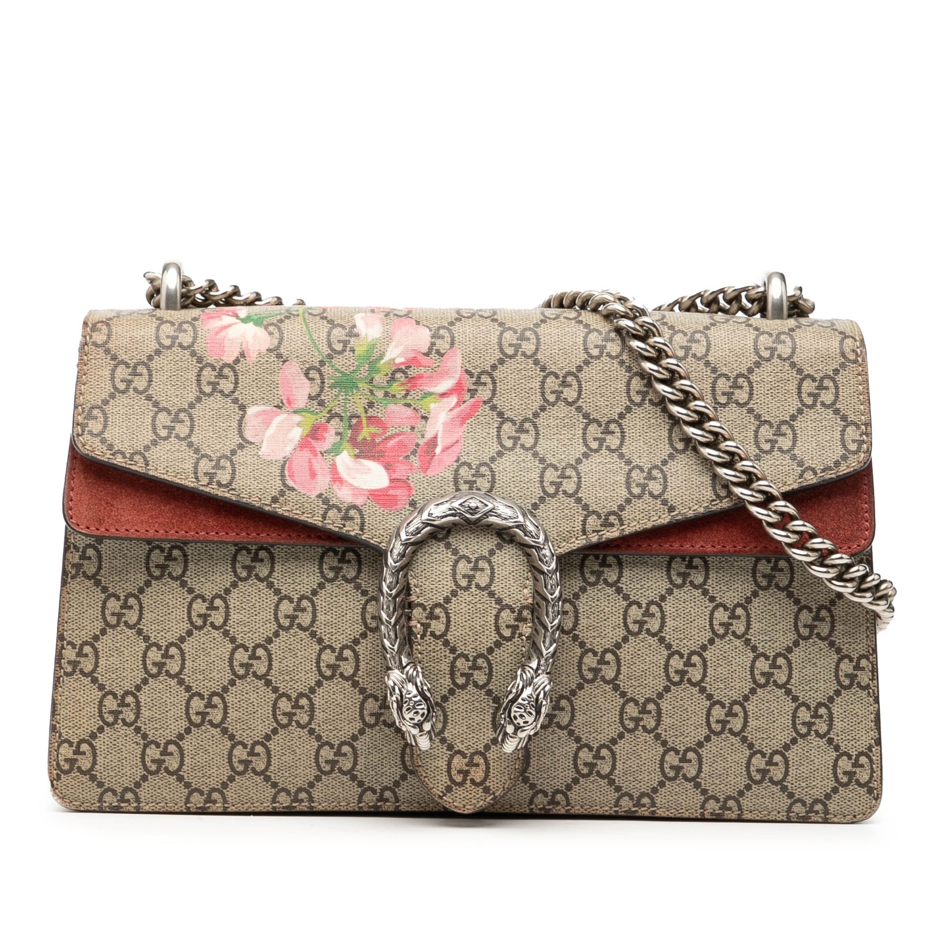 Gucci Small GG Supreme Blooms Dionysus Shoulder Bag