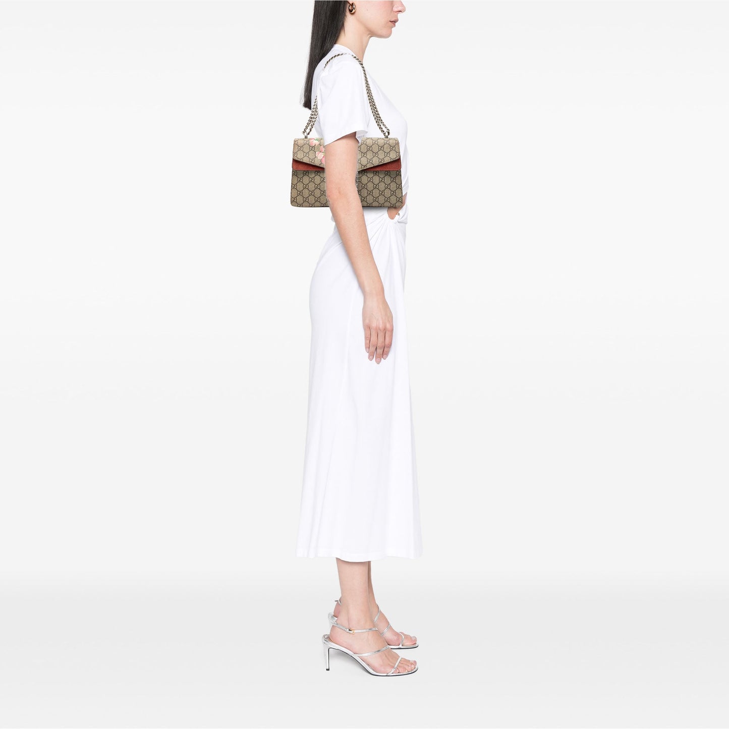Gucci Small GG Supreme Blooms Dionysus Shoulder Bag