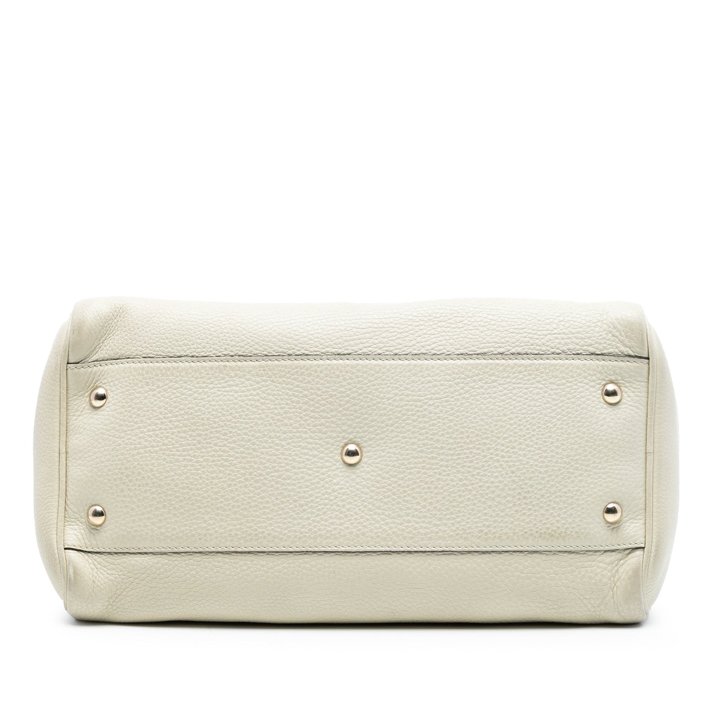 Gucci Medium Calfskin Bamboo Shopper Boston Bag