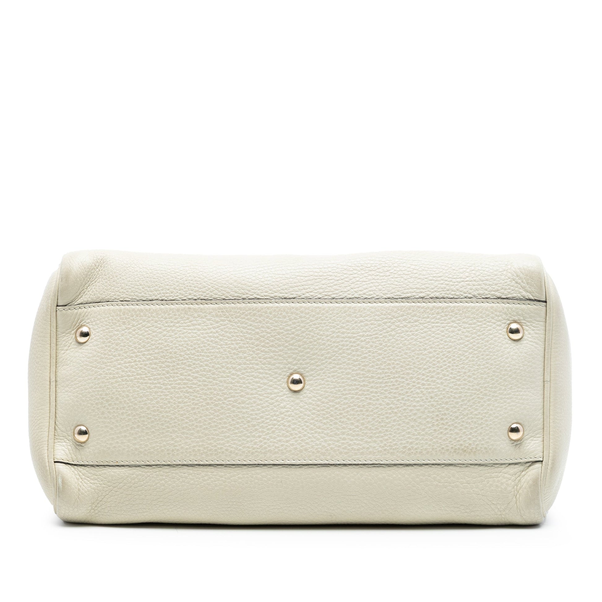 Gucci Medium Calfskin Bamboo Shopper Boston Bag