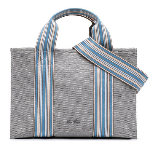 Loro Piana Canvas The Suitcase Stripe Tote