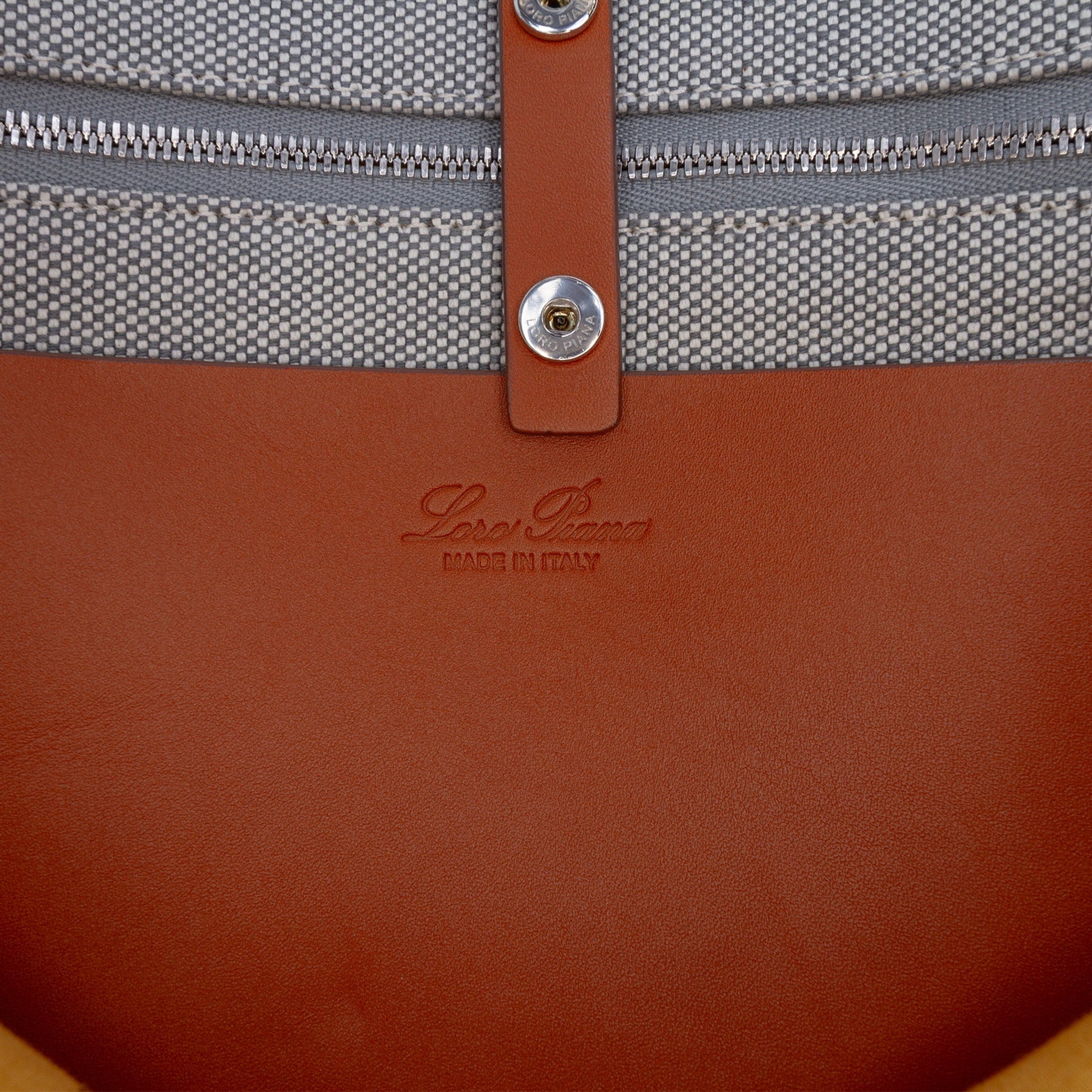 Loro Piana Canvas The Suitcase Stripe Tote